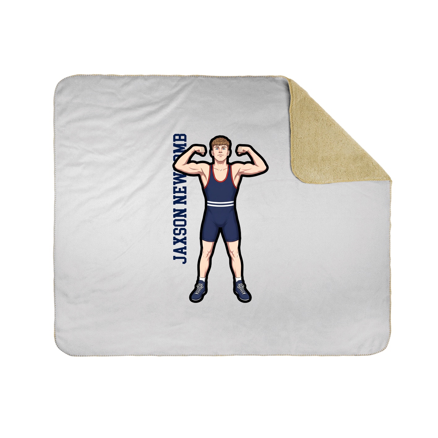 50x60 Sherpa Lined Throw Blanket