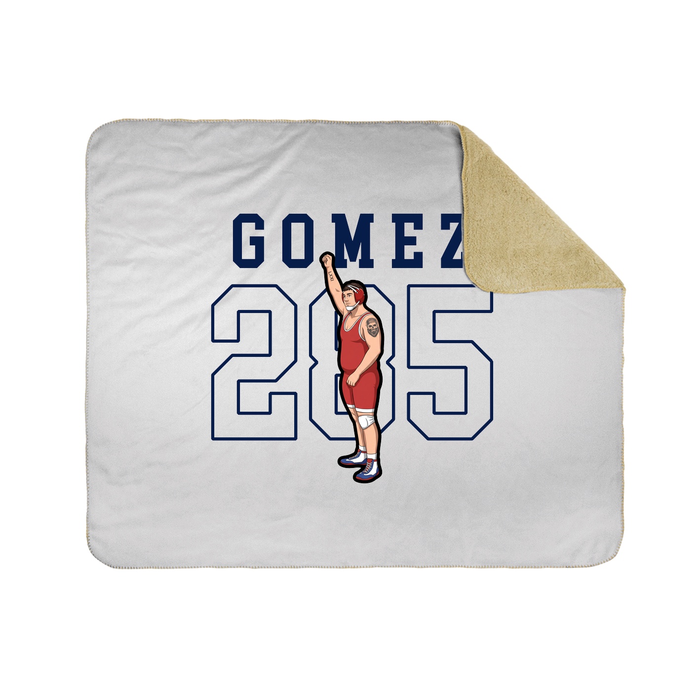 50x60 Sherpa Lined Throw Blanket