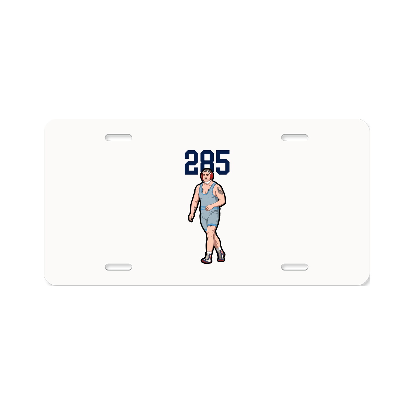 License Plate — Number Top in Classic