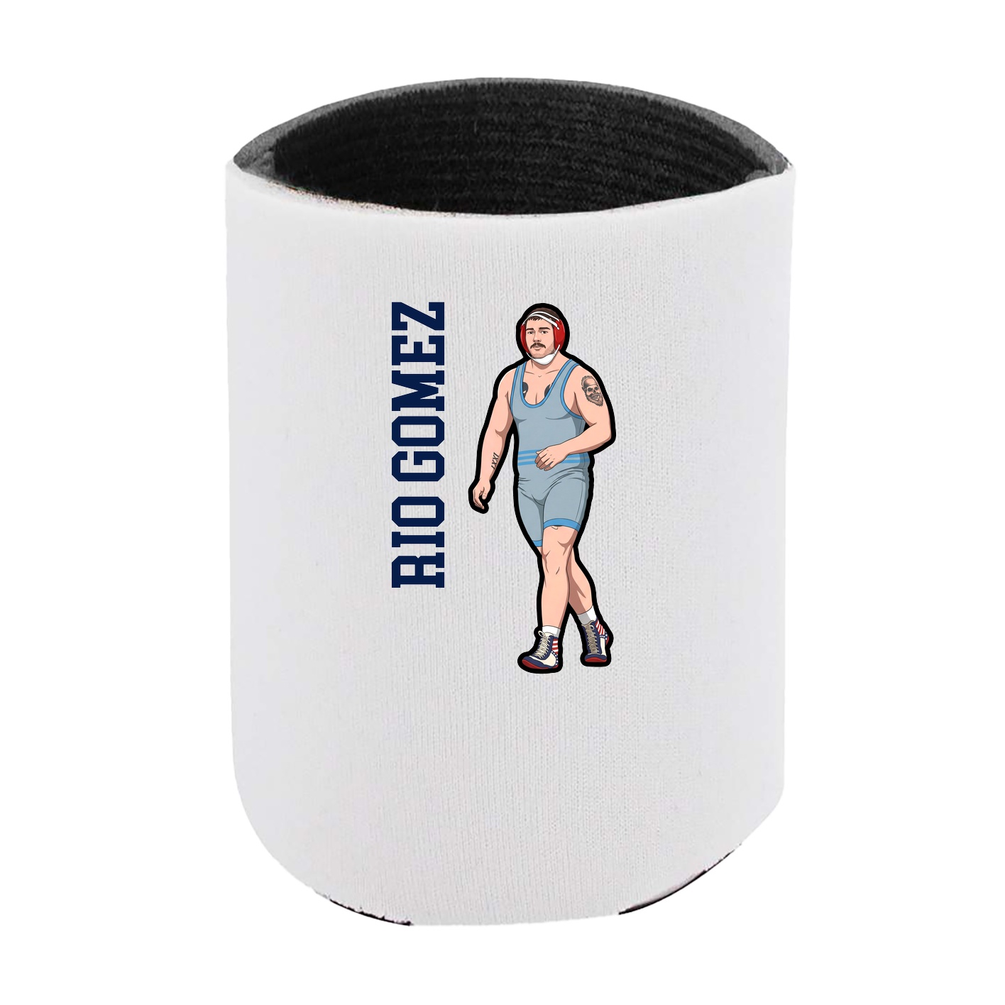 Can Holder — Name Vertical in White