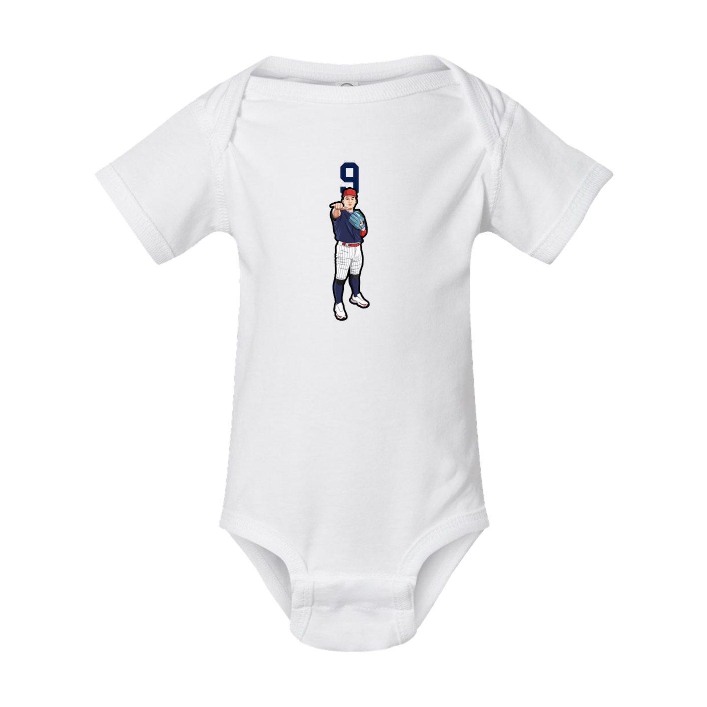 Baby Onesie — Number Top in White