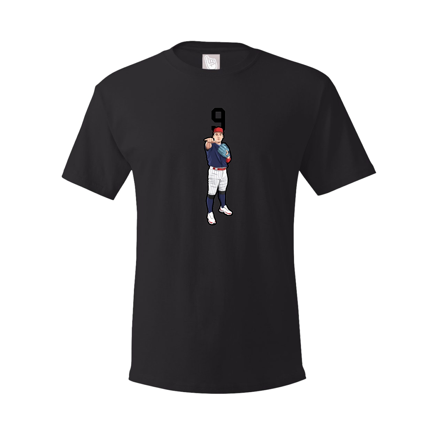 Youth Tee — Number Top in Black