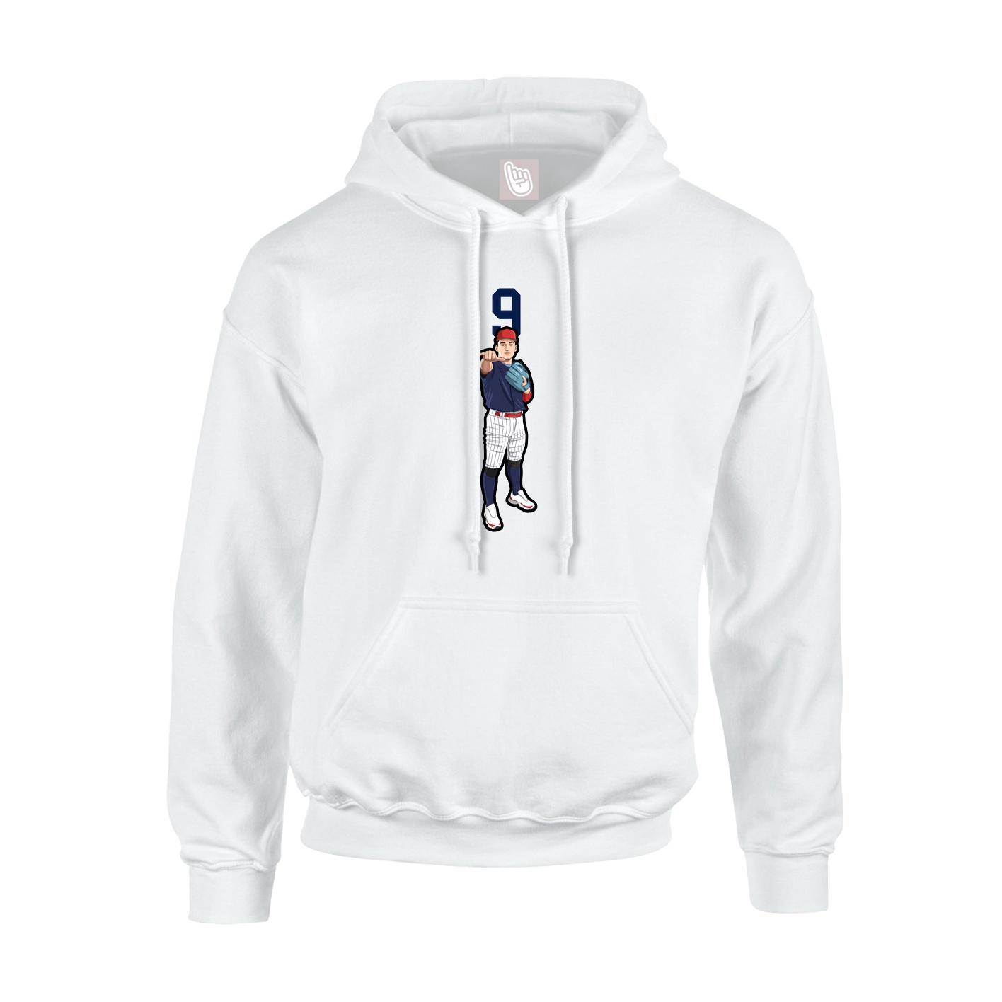 Hoodie — Number Top in White