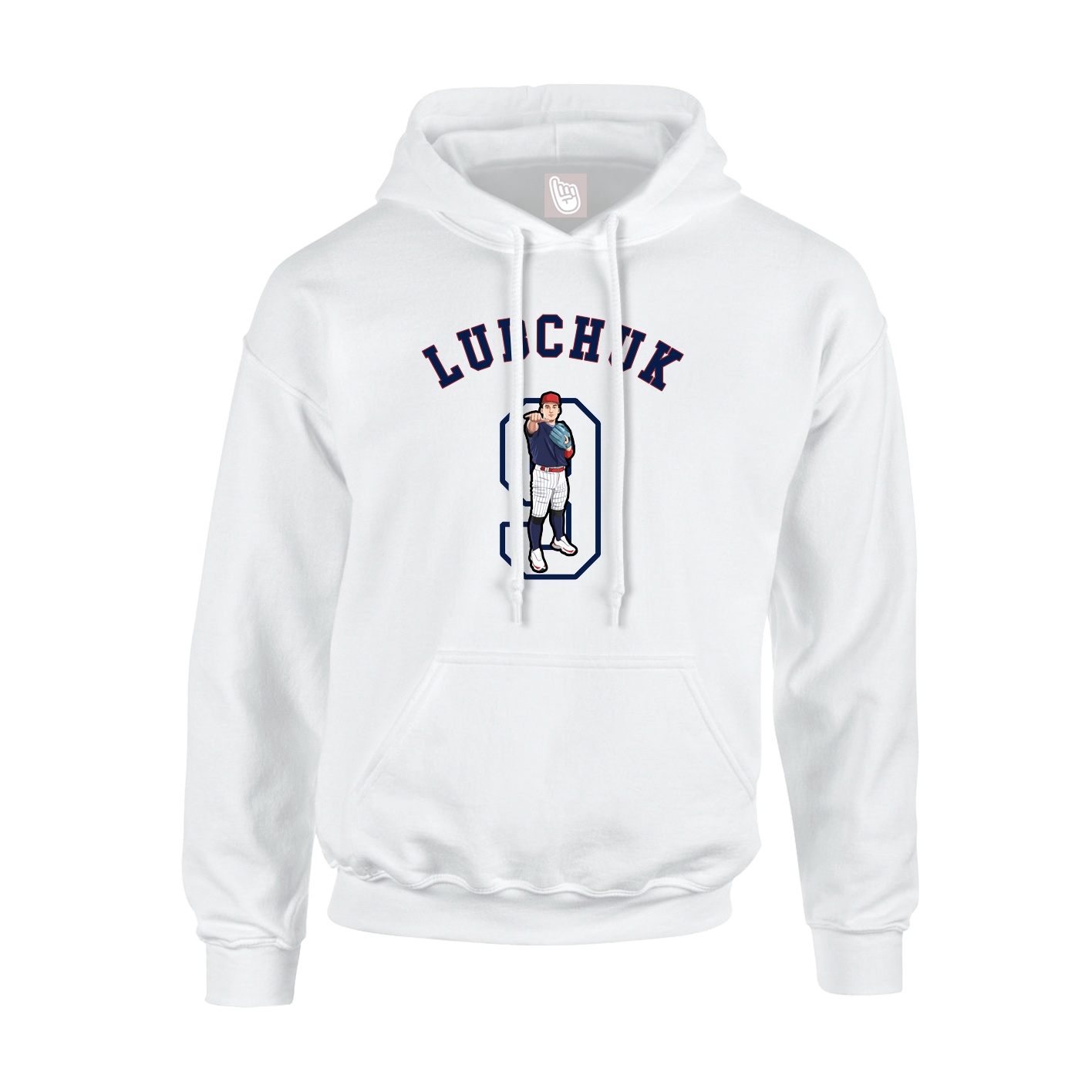 Youth Hoodie — Shirsey Arch in White