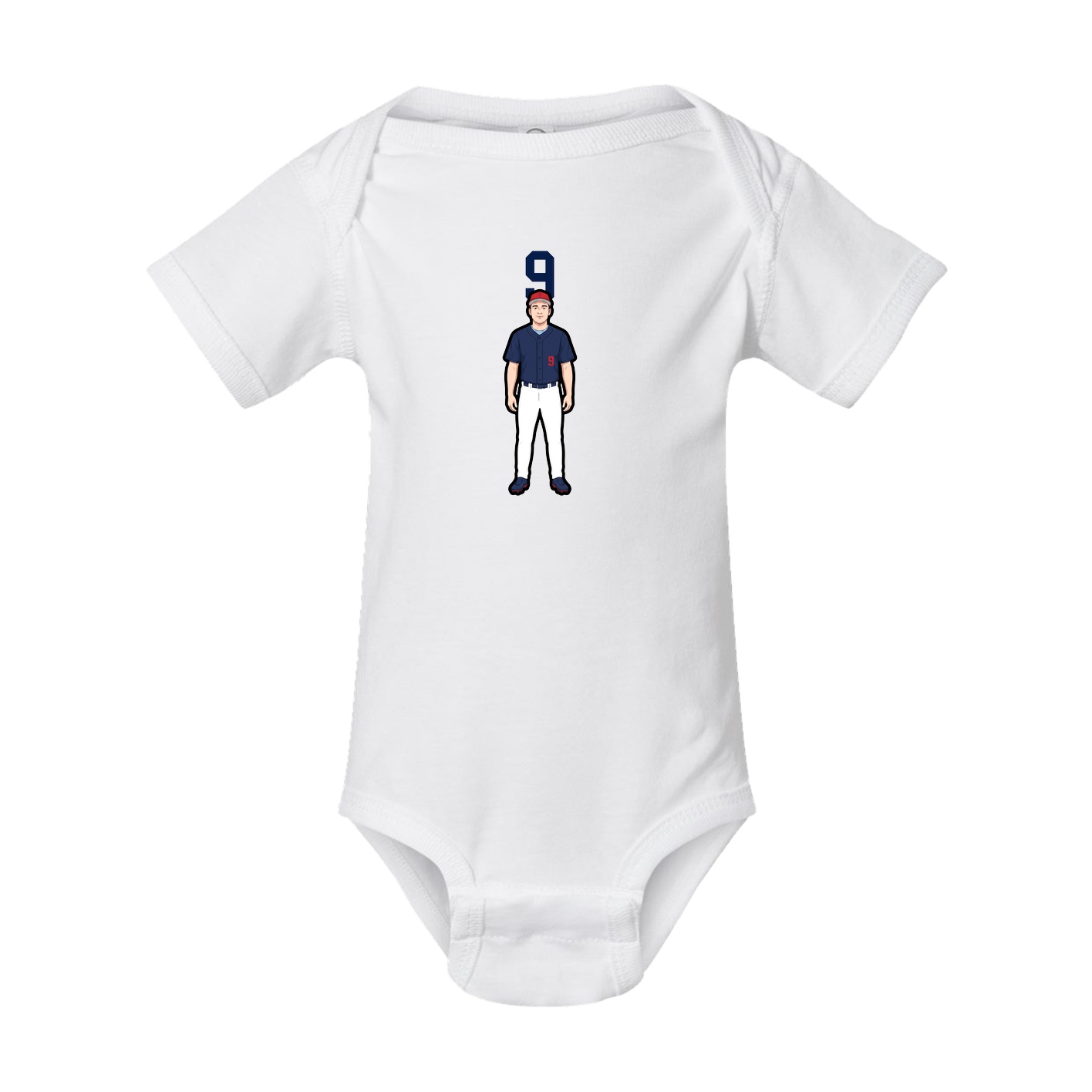 Baby Onesie — Number Top in White
