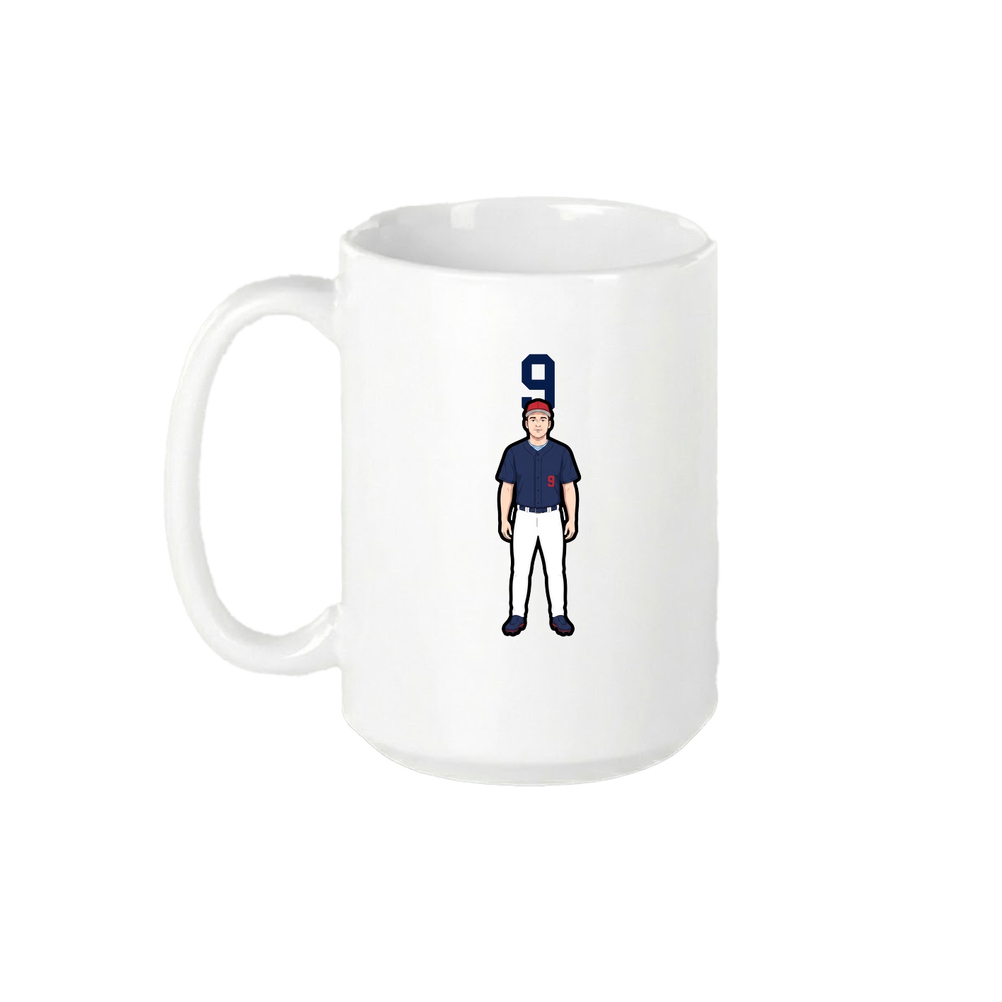 15oz Coffee Mug — Number Top in White