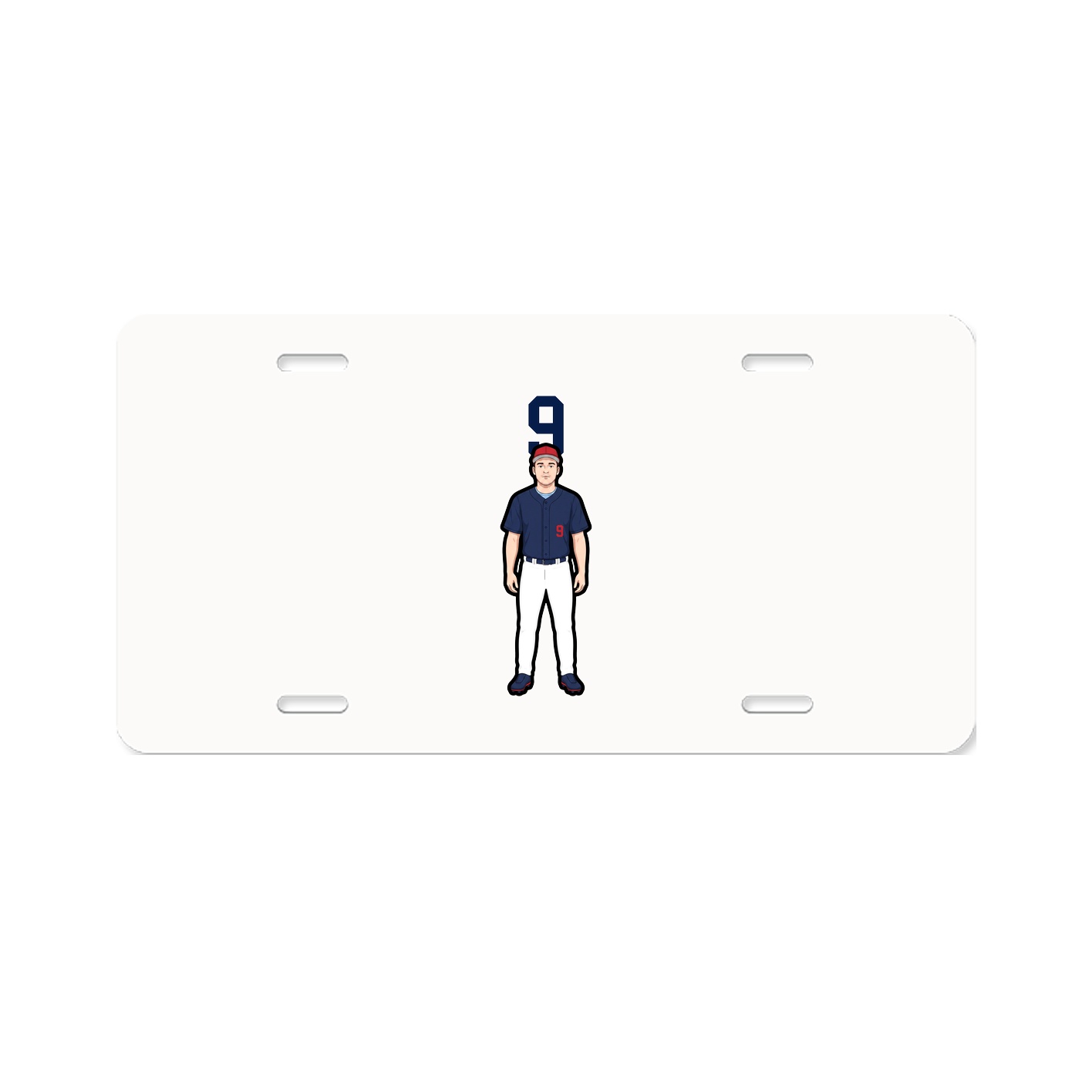 License Plate — Number Top in Classic