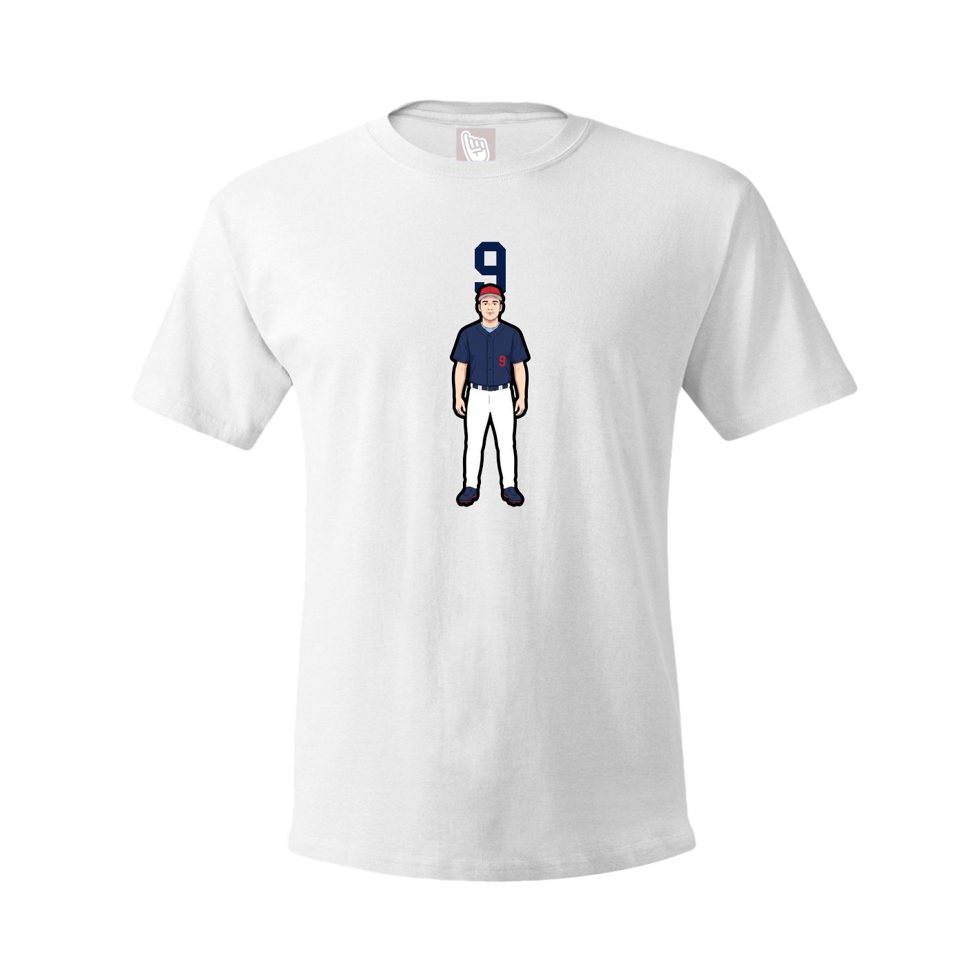 Youth Tee — Number Top in White
