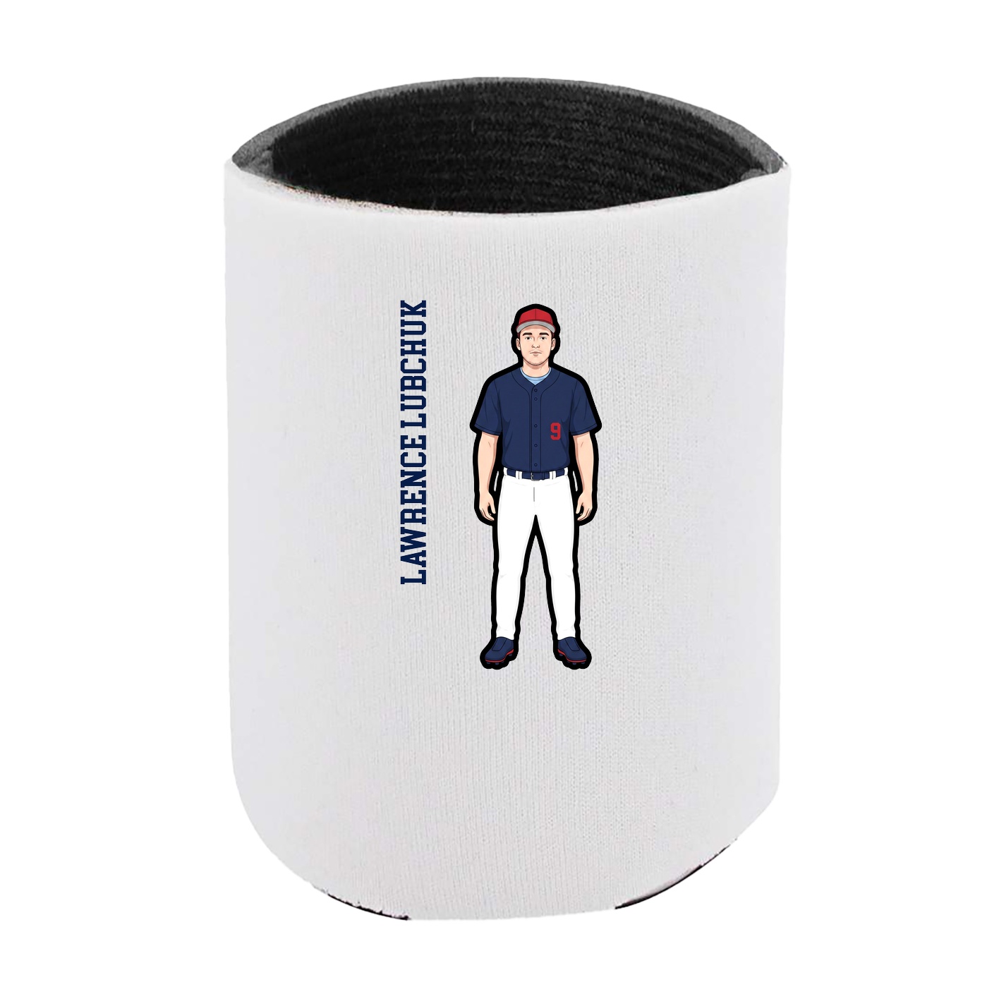 Can Holder — Name Vertical in White