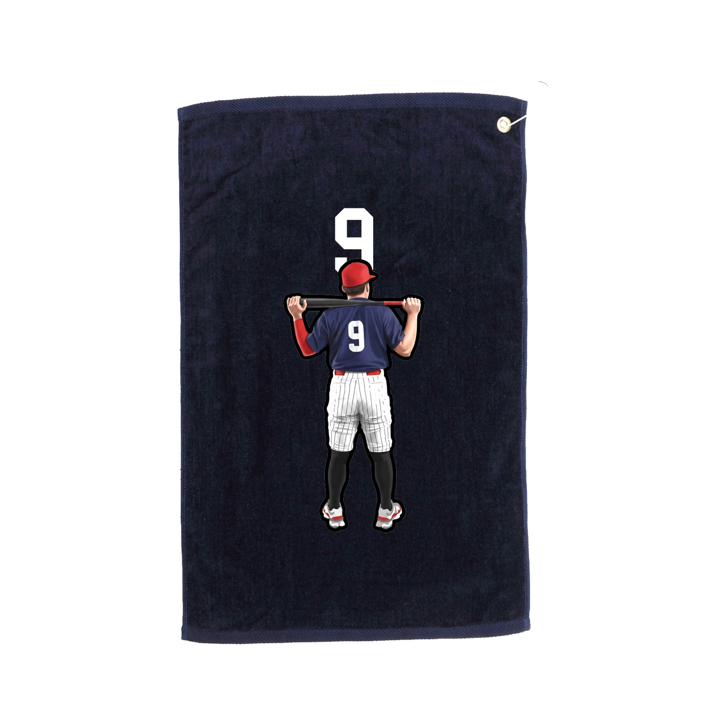 Golf Towel — Number Top in Navy