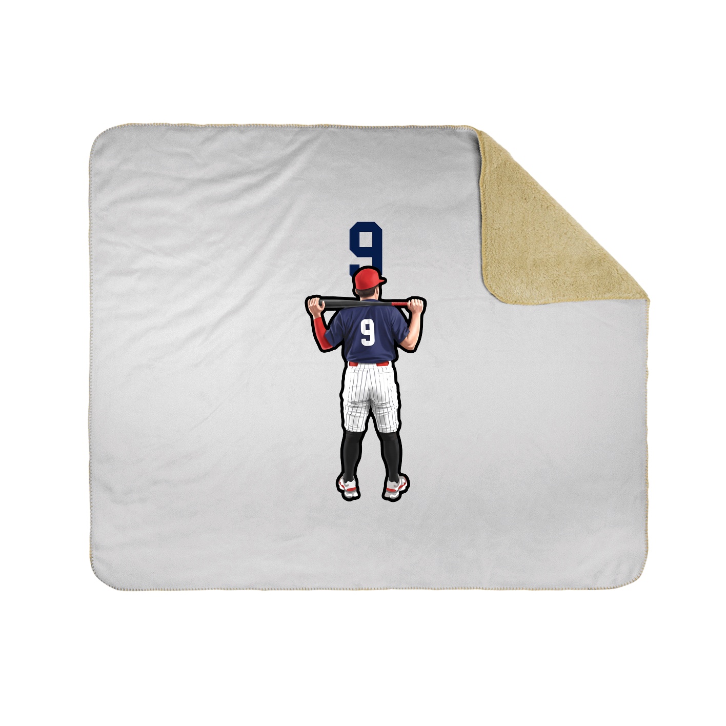 Throw Blanket — Number Top in White