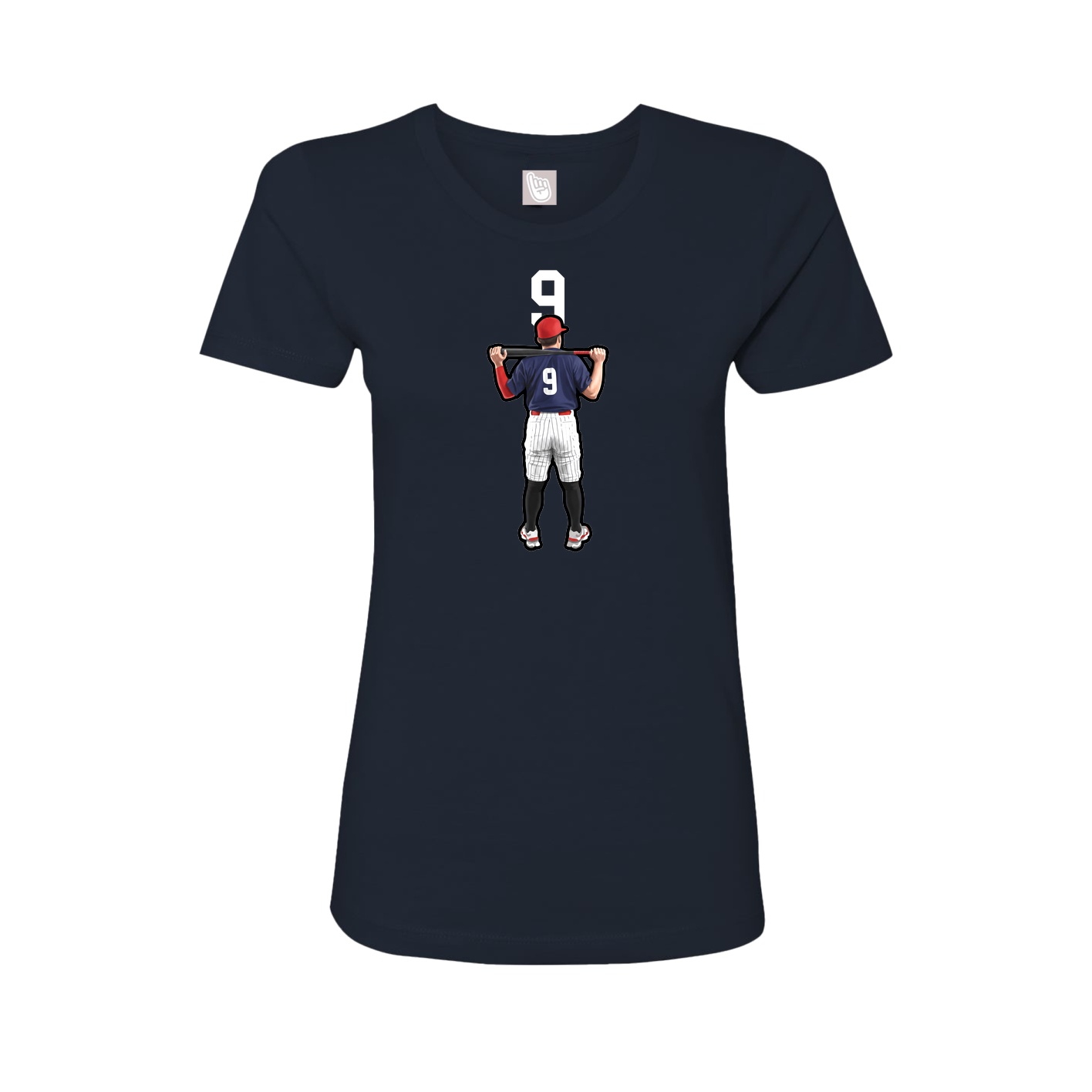 Womens Tee — Number Top in Navy