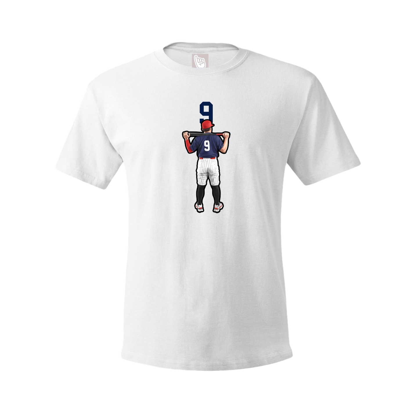 Youth Tee — Number Top in White