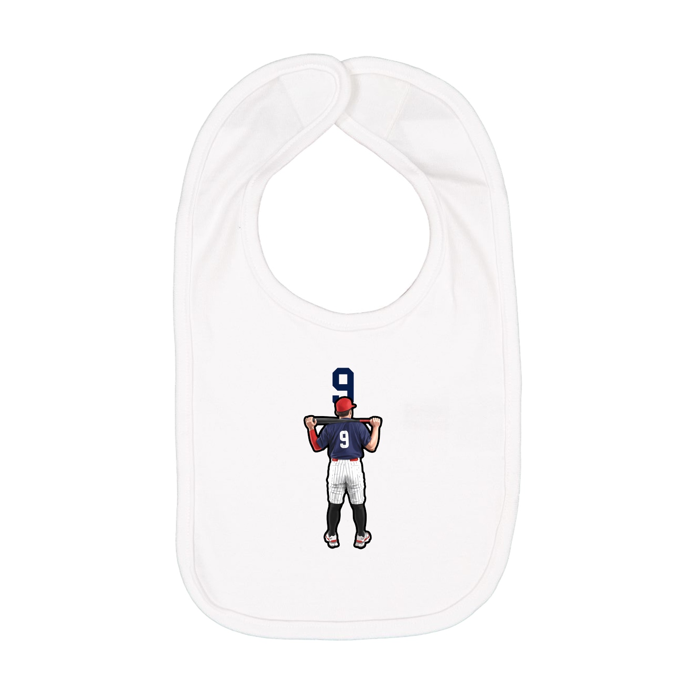 Infant Bib — Number Top in White