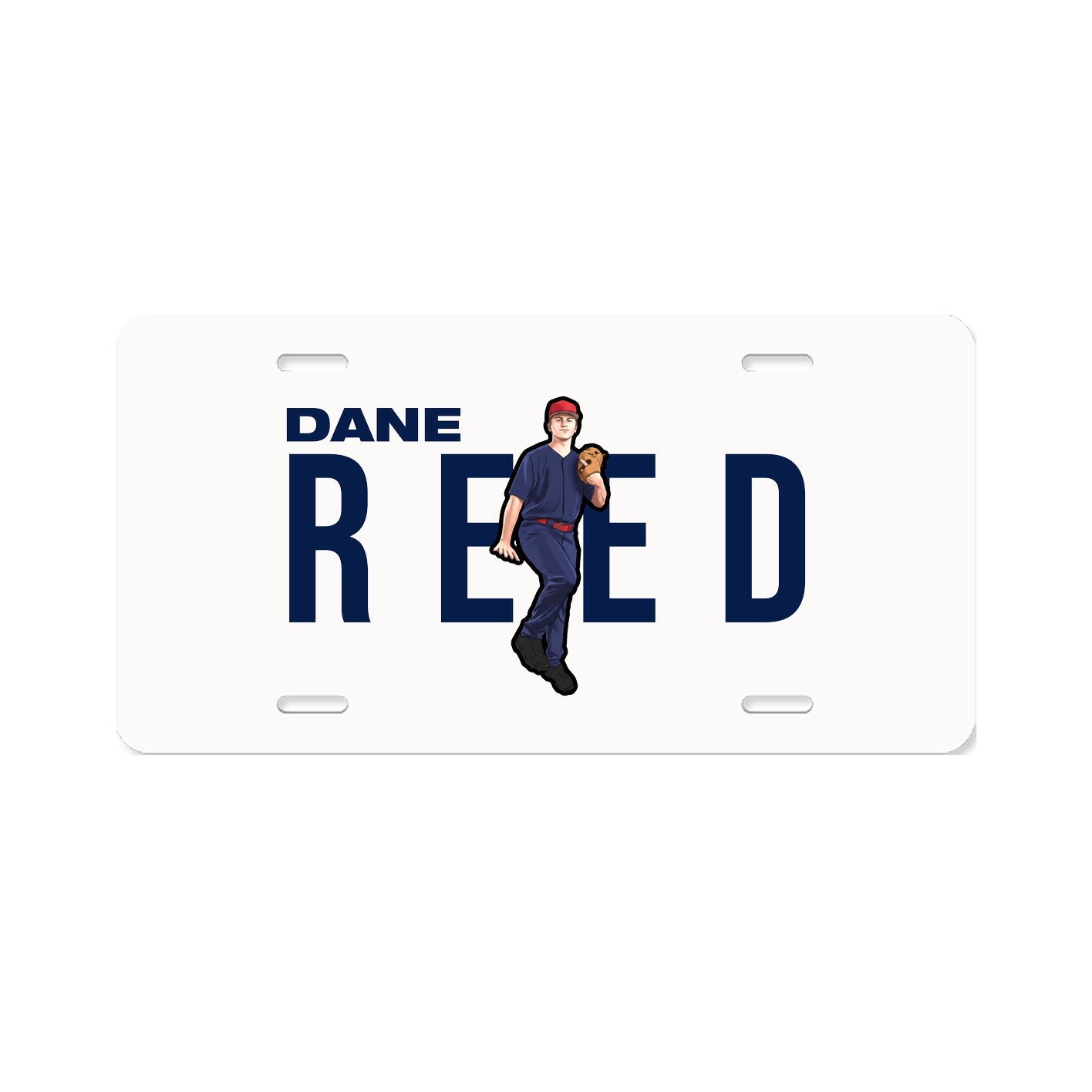 License Plate — Player Name in Classic
