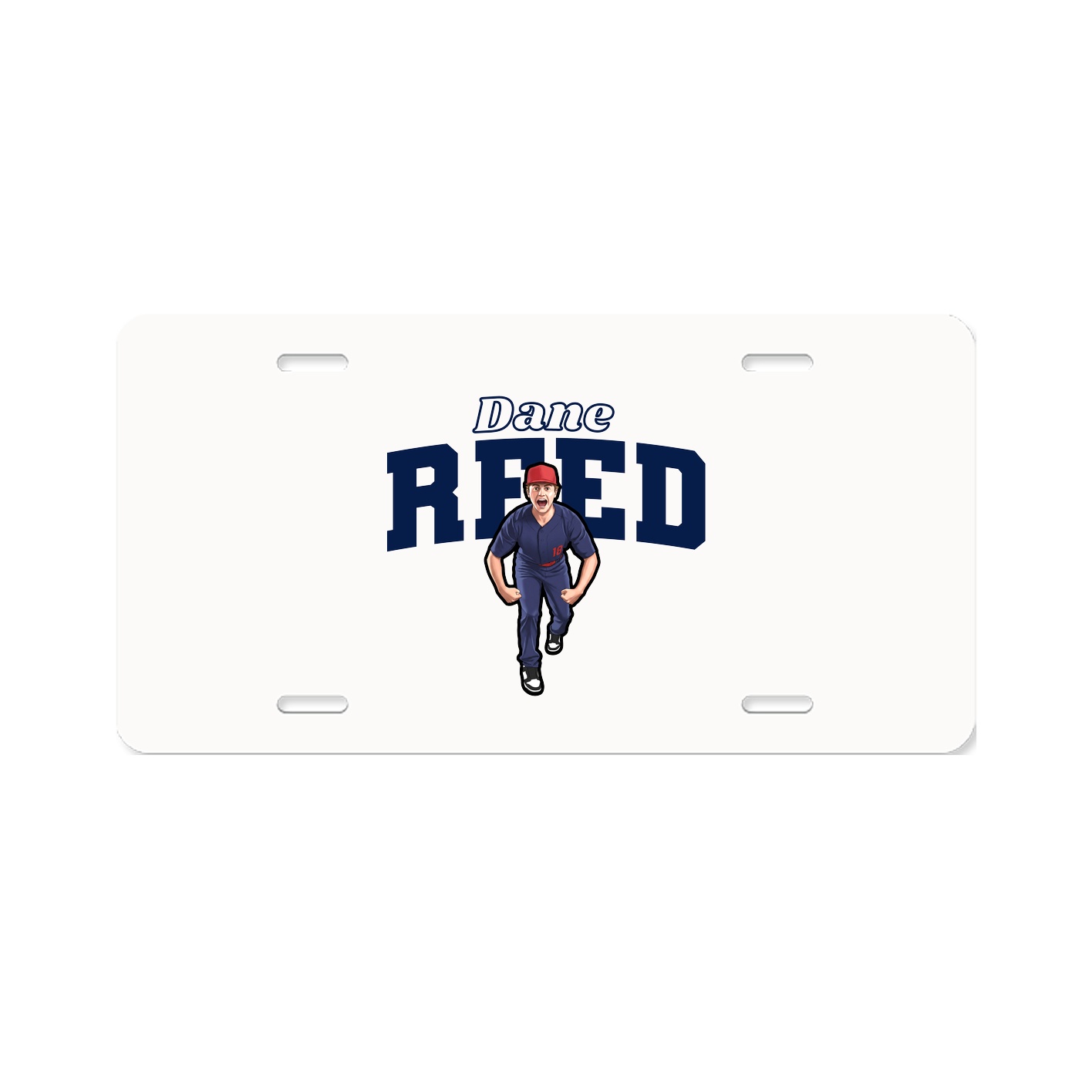 License Plate — Name Arch in Classic