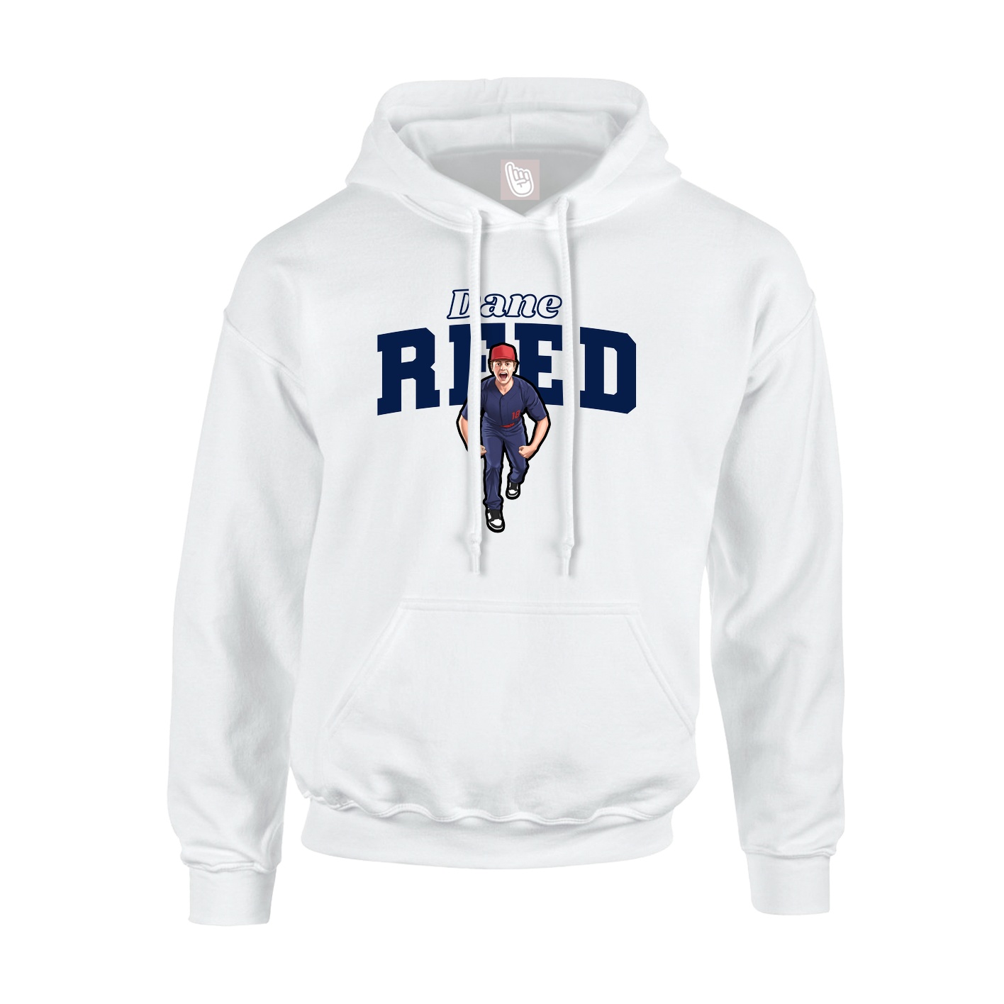 Hoodie — Name Arch in White