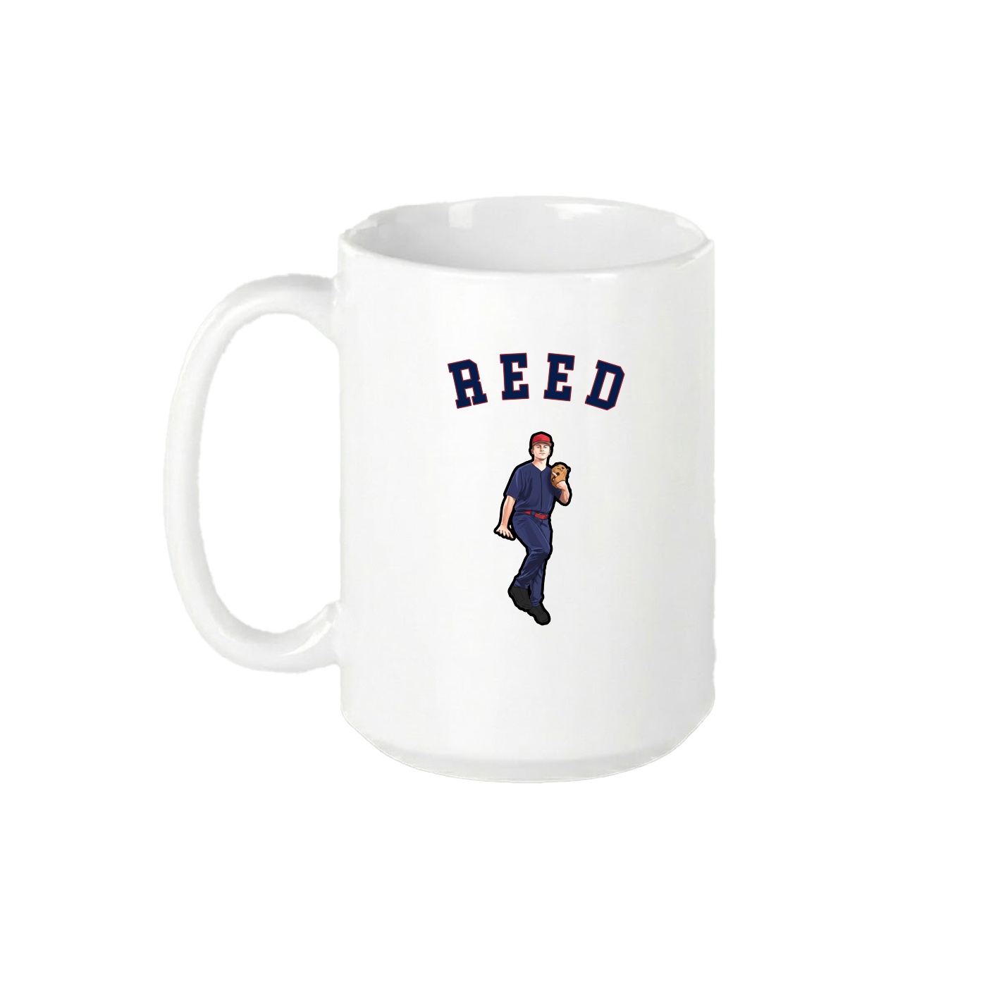 15oz Coffee Mug — Shirsey Arch in White