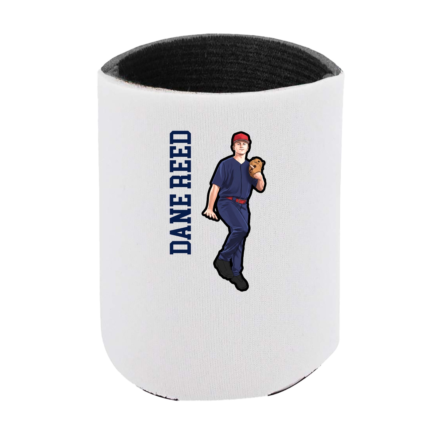 Can Holder — Name Vertical in White