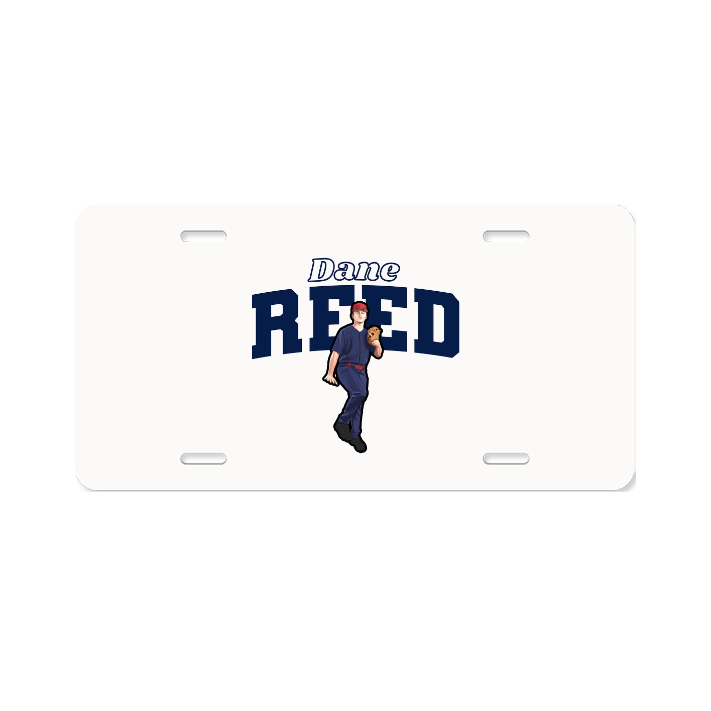 License Plate — Name Arch in Classic