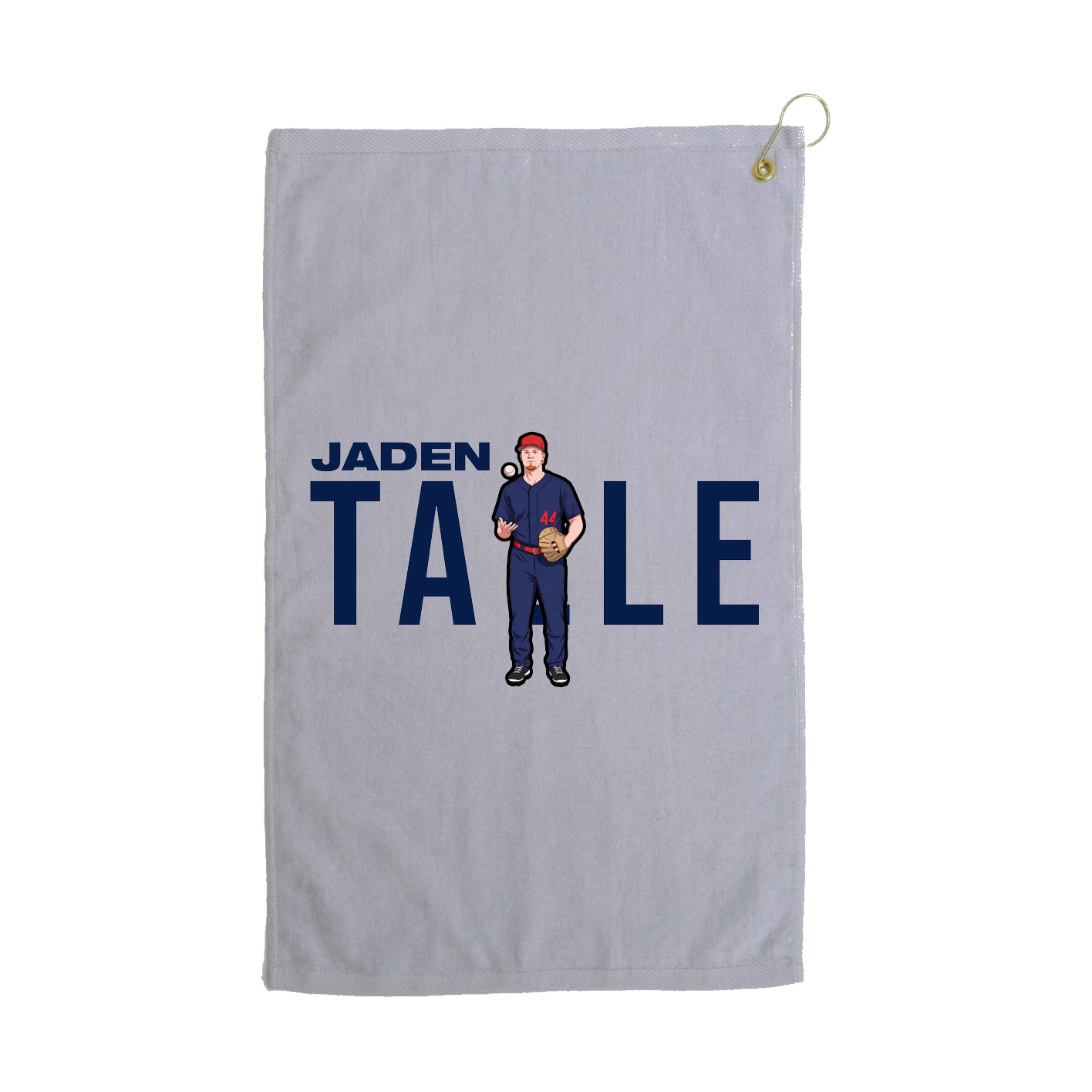 Golf Towel — Player Name in Grey