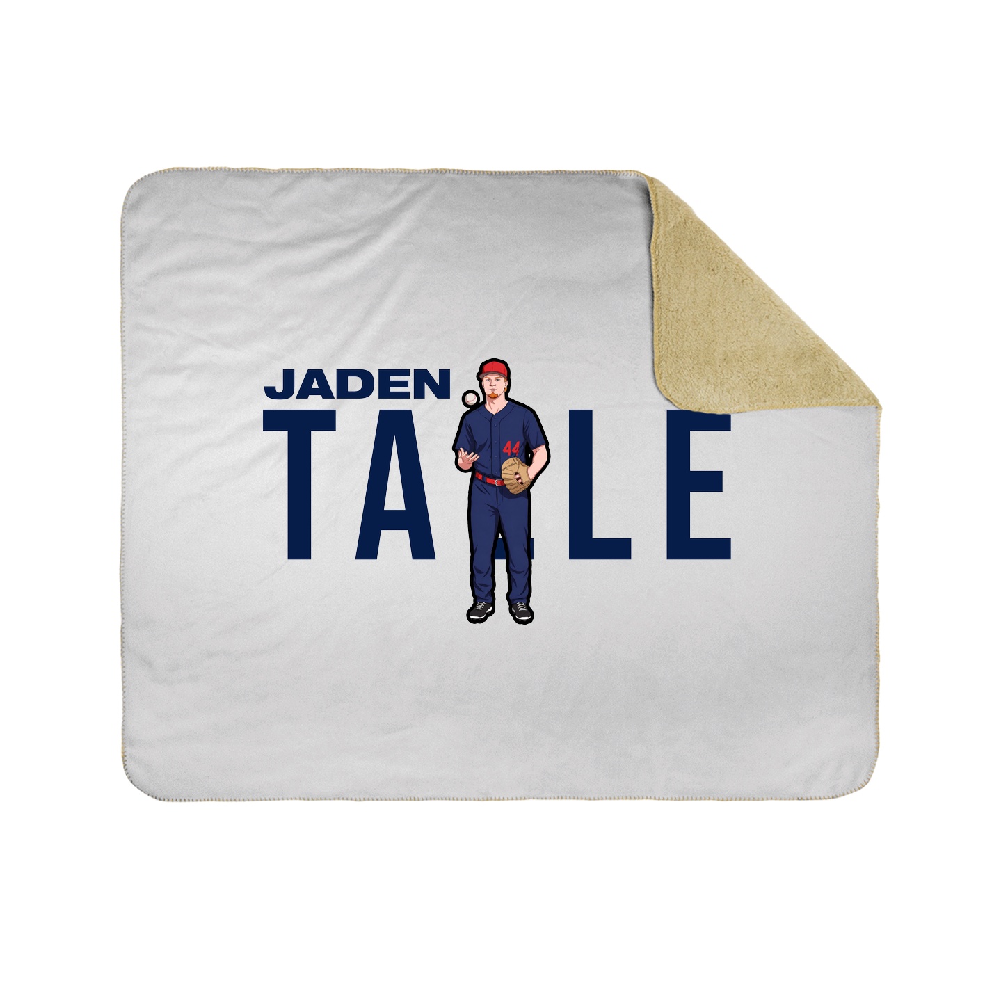 Throw Blanket — Player Name in White