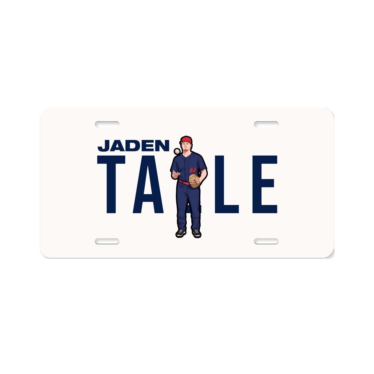 License Plate — Player Name in Classic