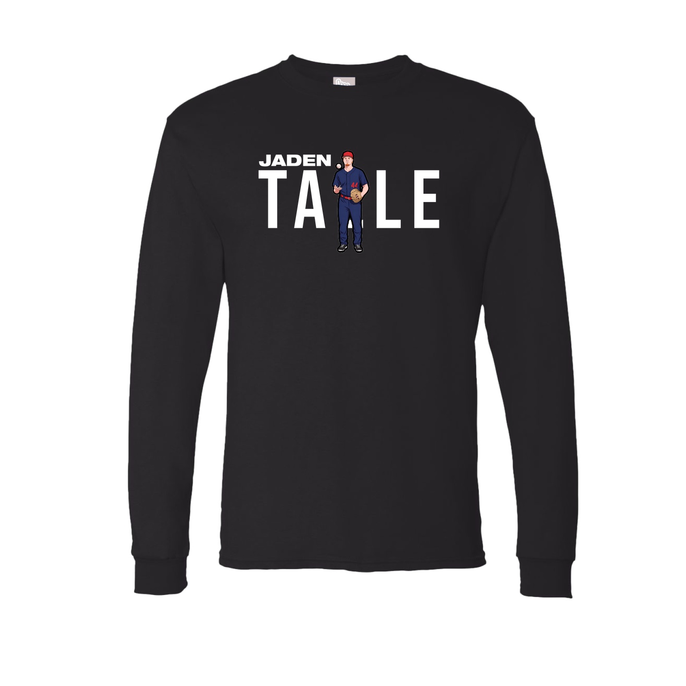 Long Sleeve Tee — Player Name in Black