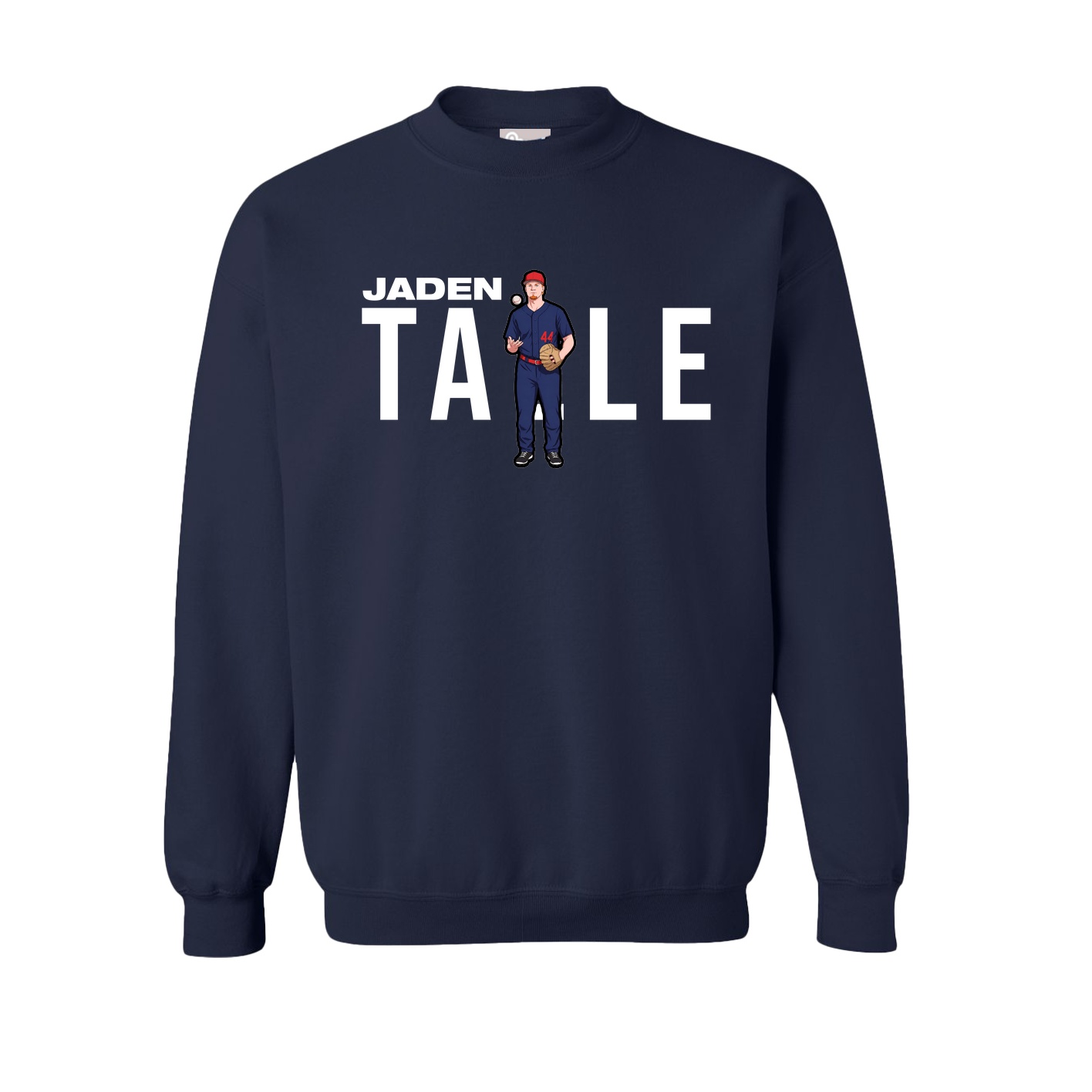 Fleece Crew — Player Name in Navy