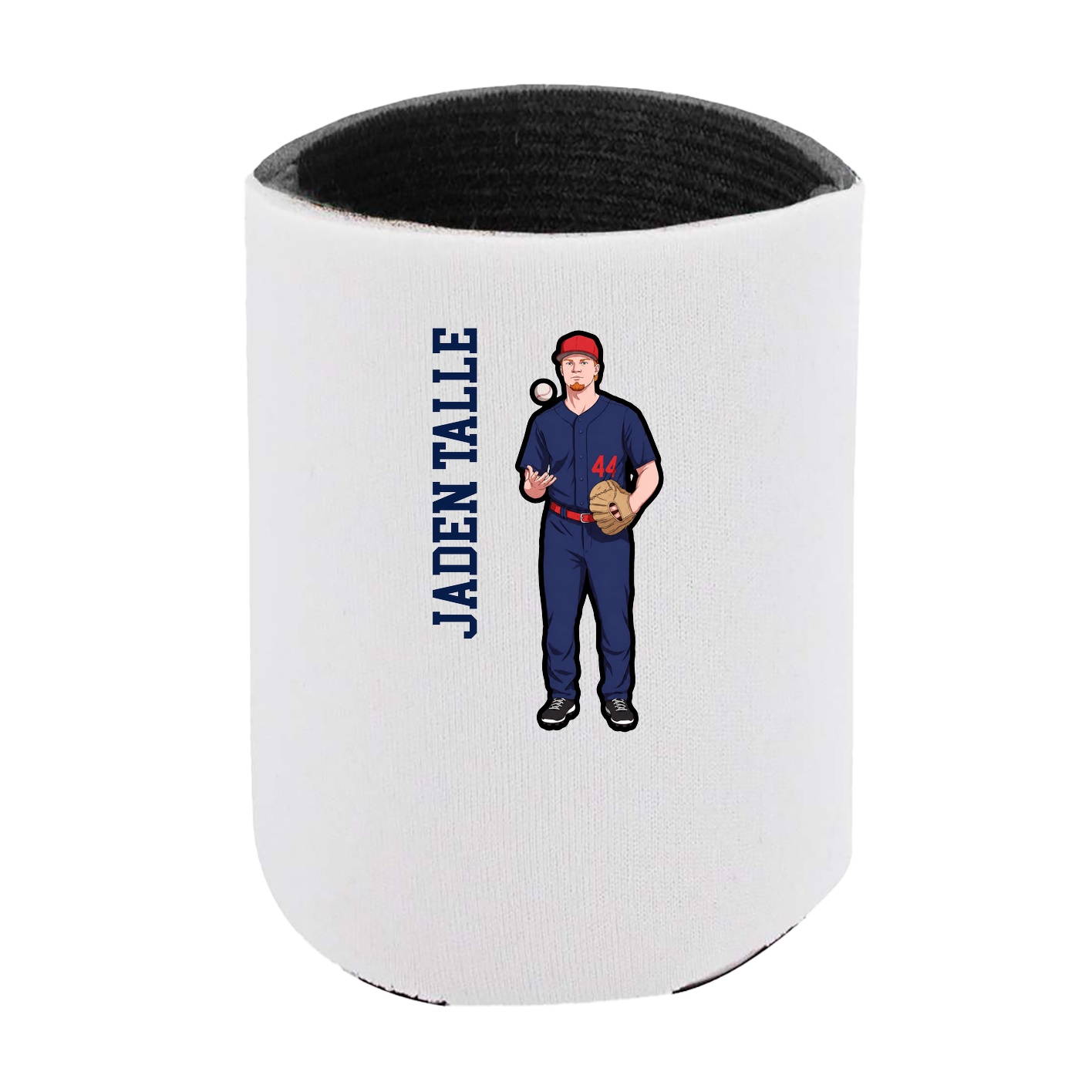 Can Holder — Name Vertical in White