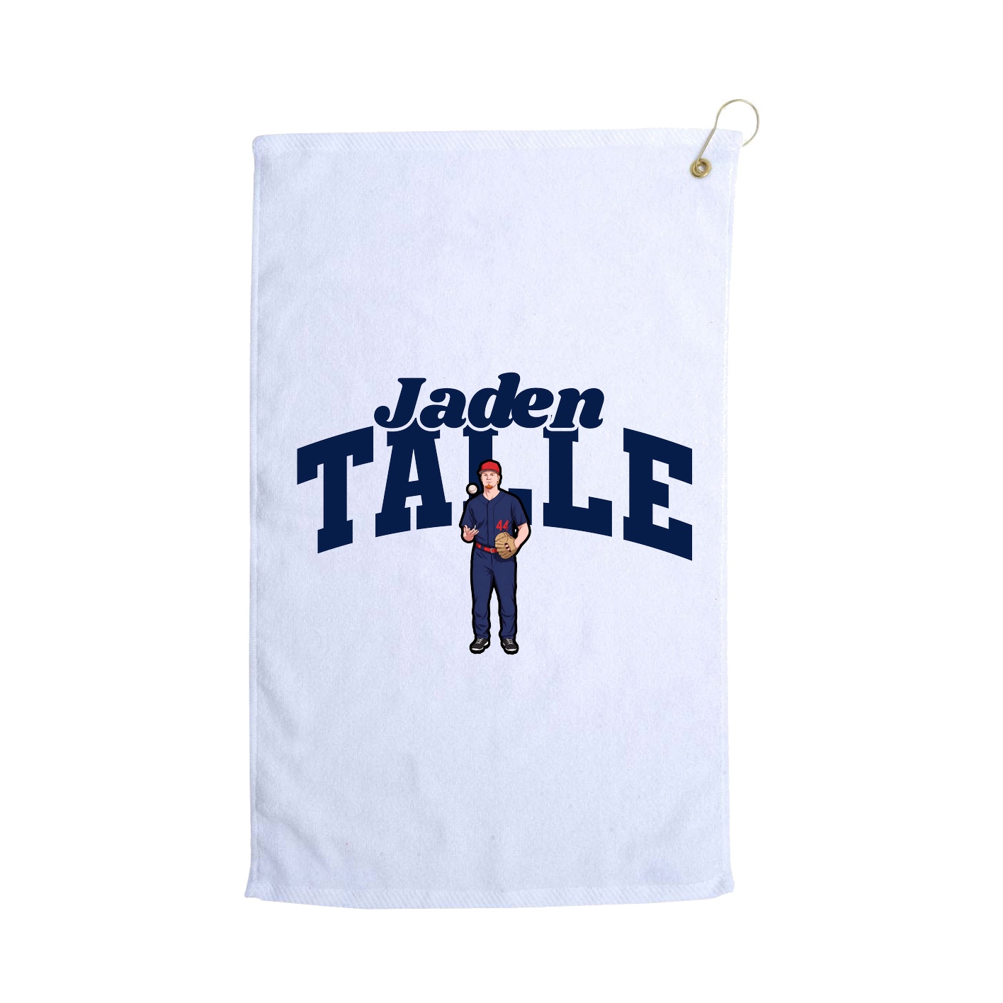 Golf Towel — Signature Arch in White