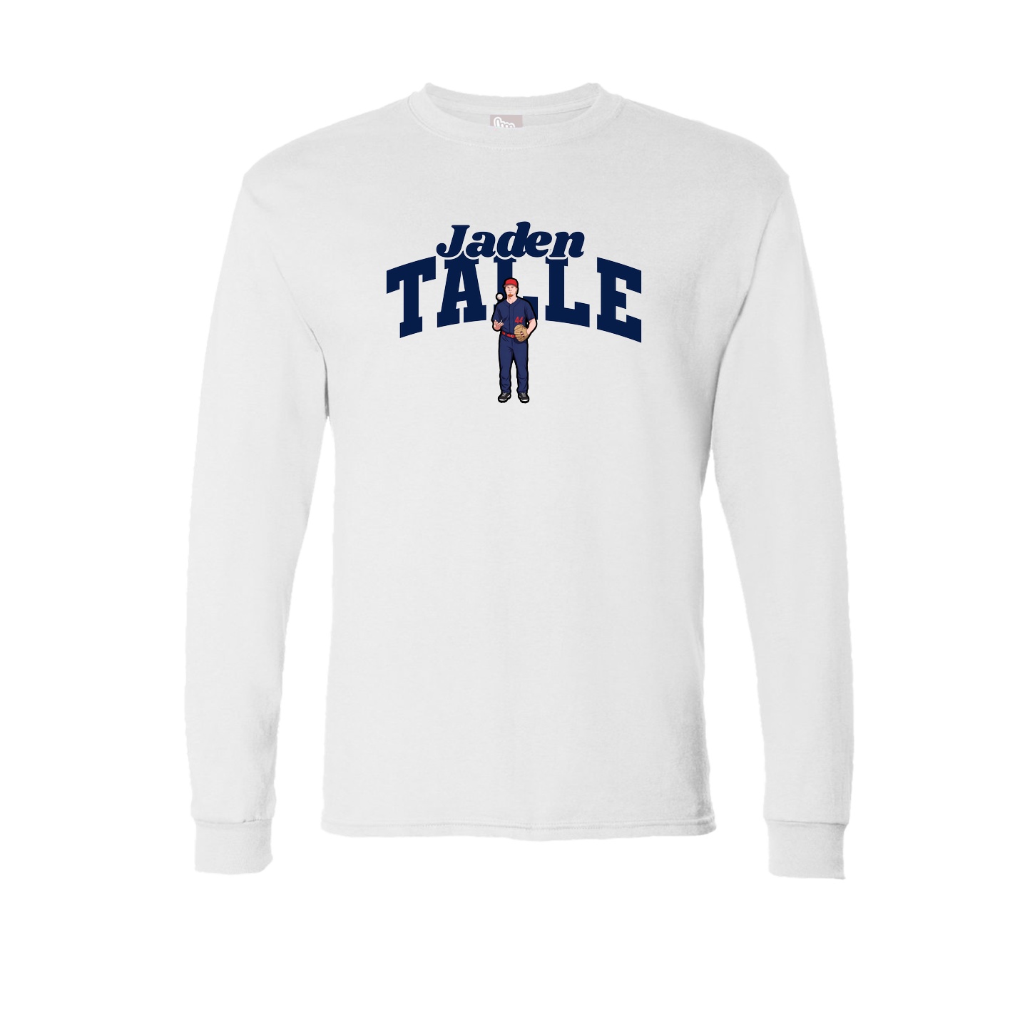 Long Sleeve Tee — Signature Arch in White