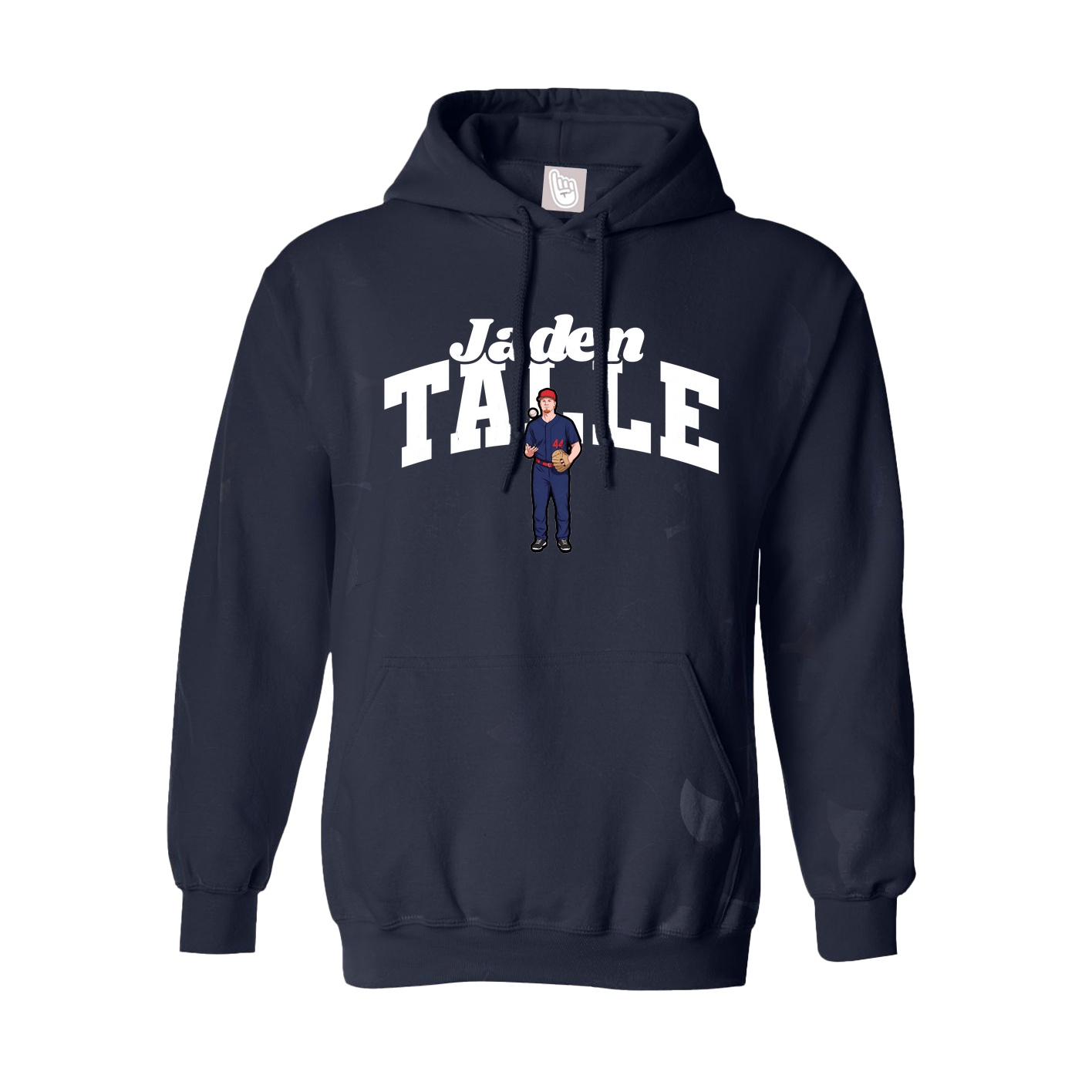 Youth Hoodie — Signature Arch in Navy