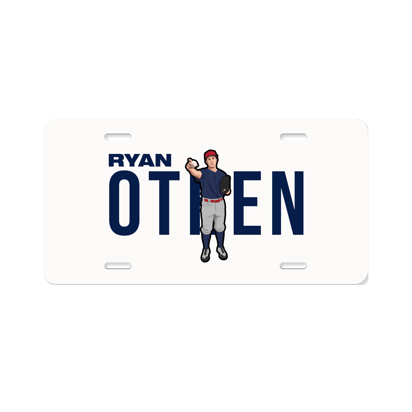 License Plate — Player Name in Classic