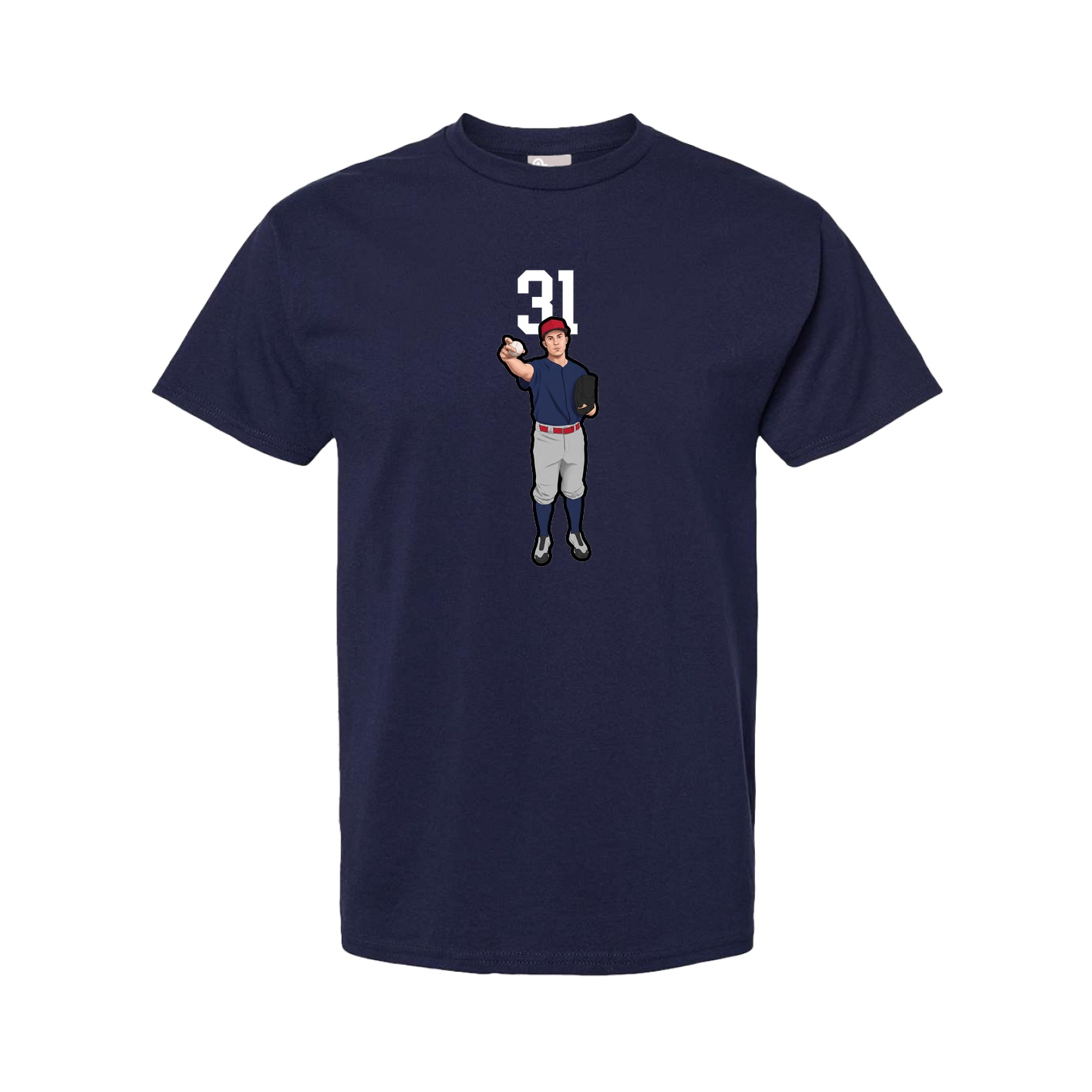 Youth Tee — Number Top in Navy