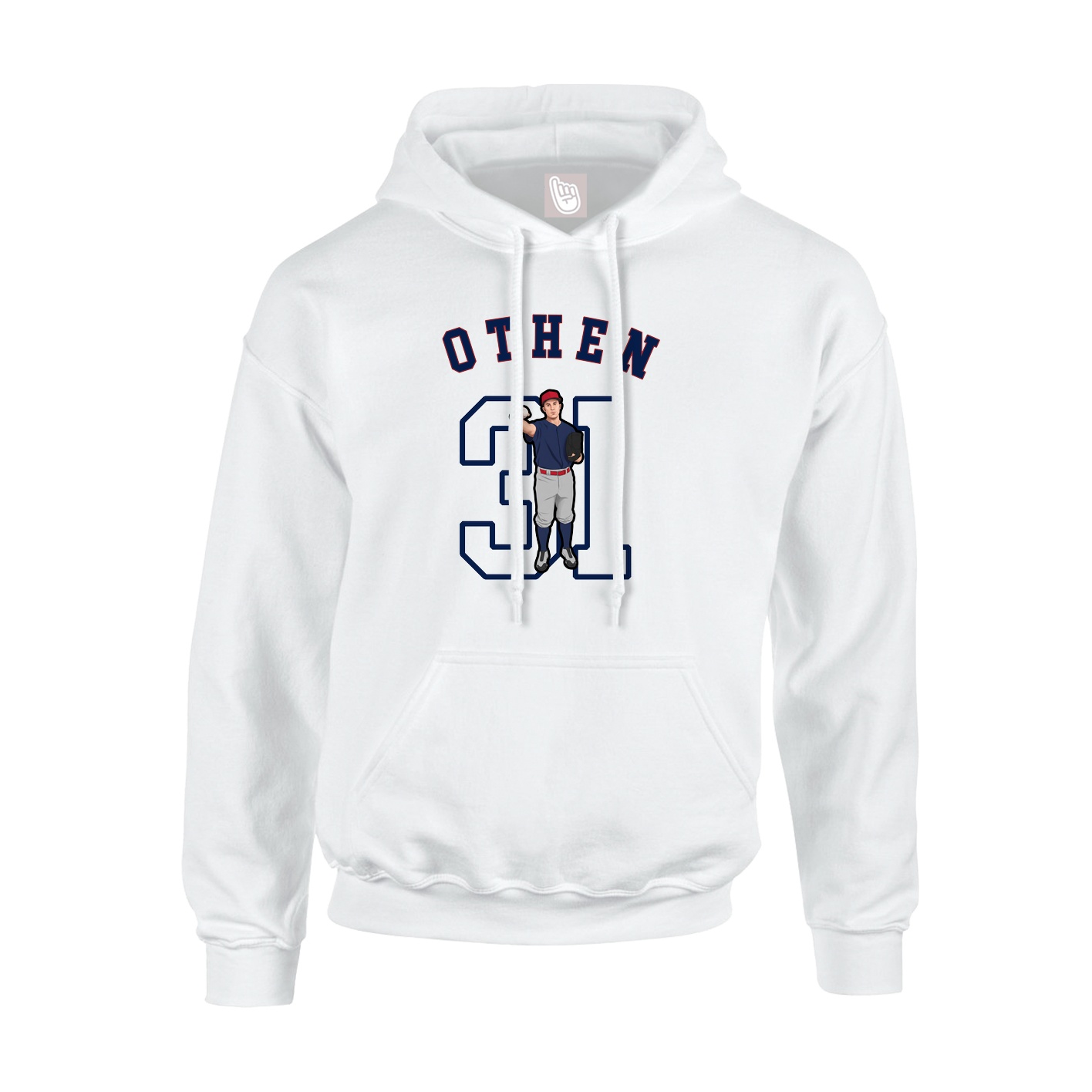 Youth Hoodie — Shirsey Arch in White
