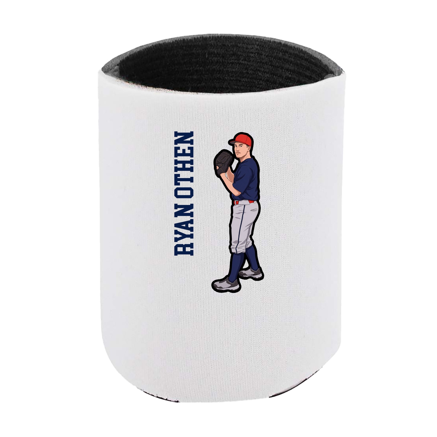 Can Holder — Name Vertical in White