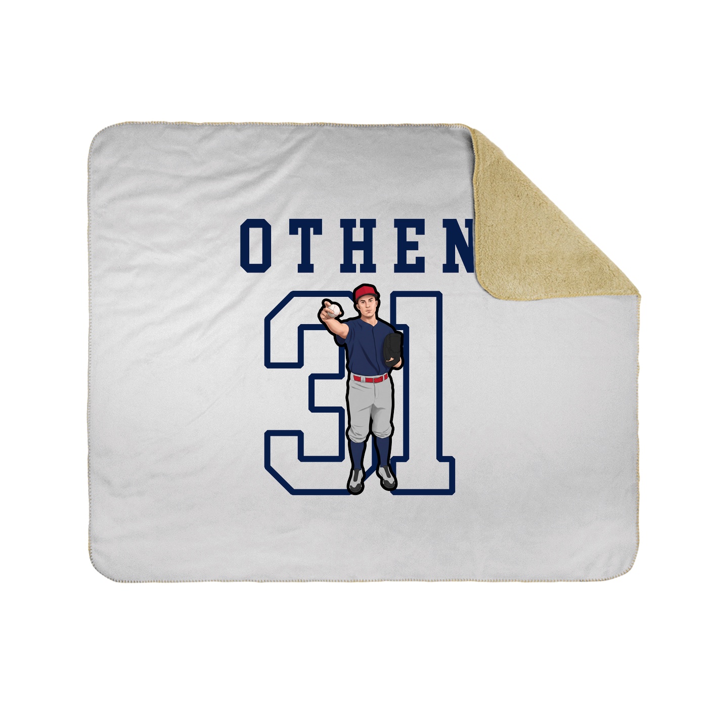 Throw Blanket — Shirsey in White