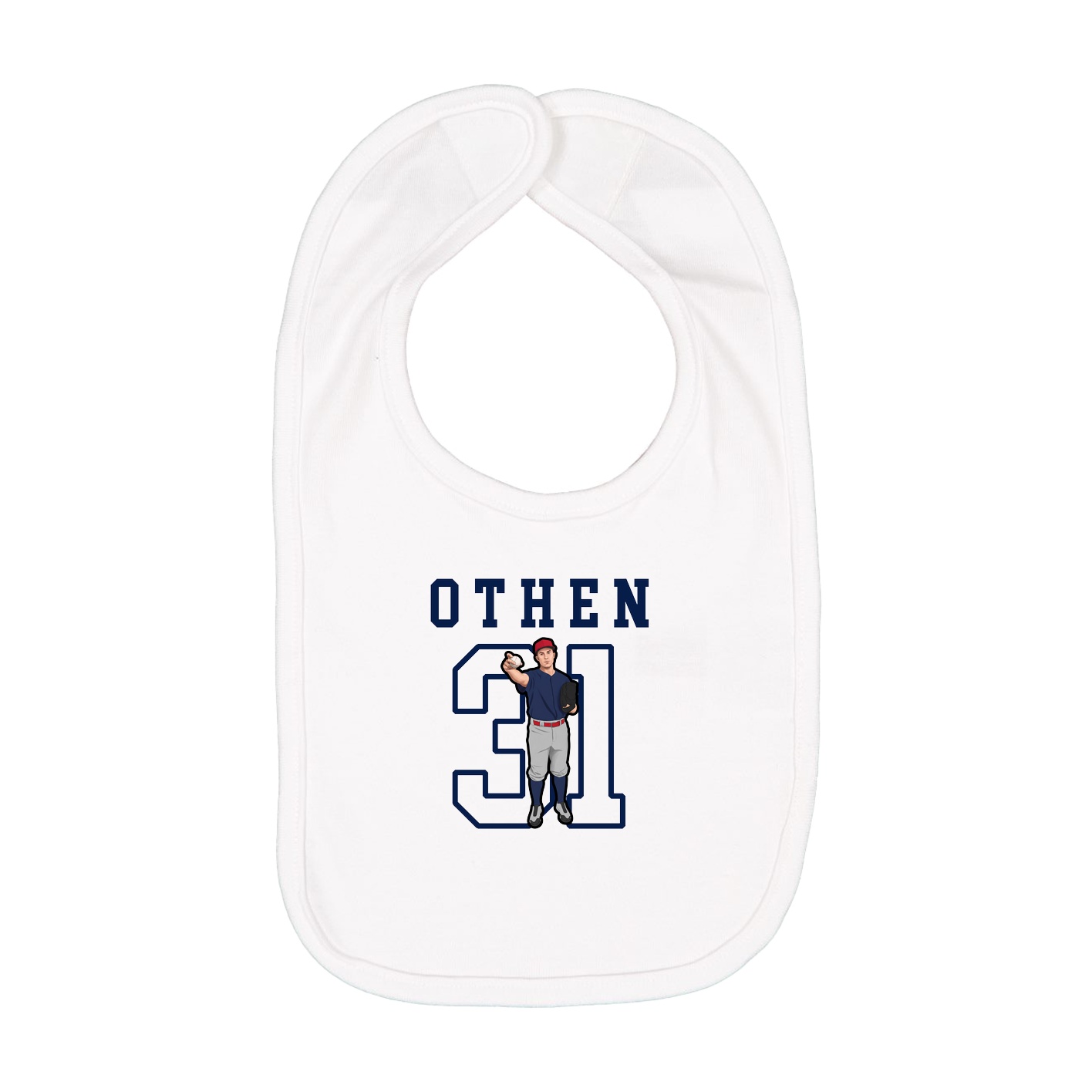 Infant Bib — Shirsey in White