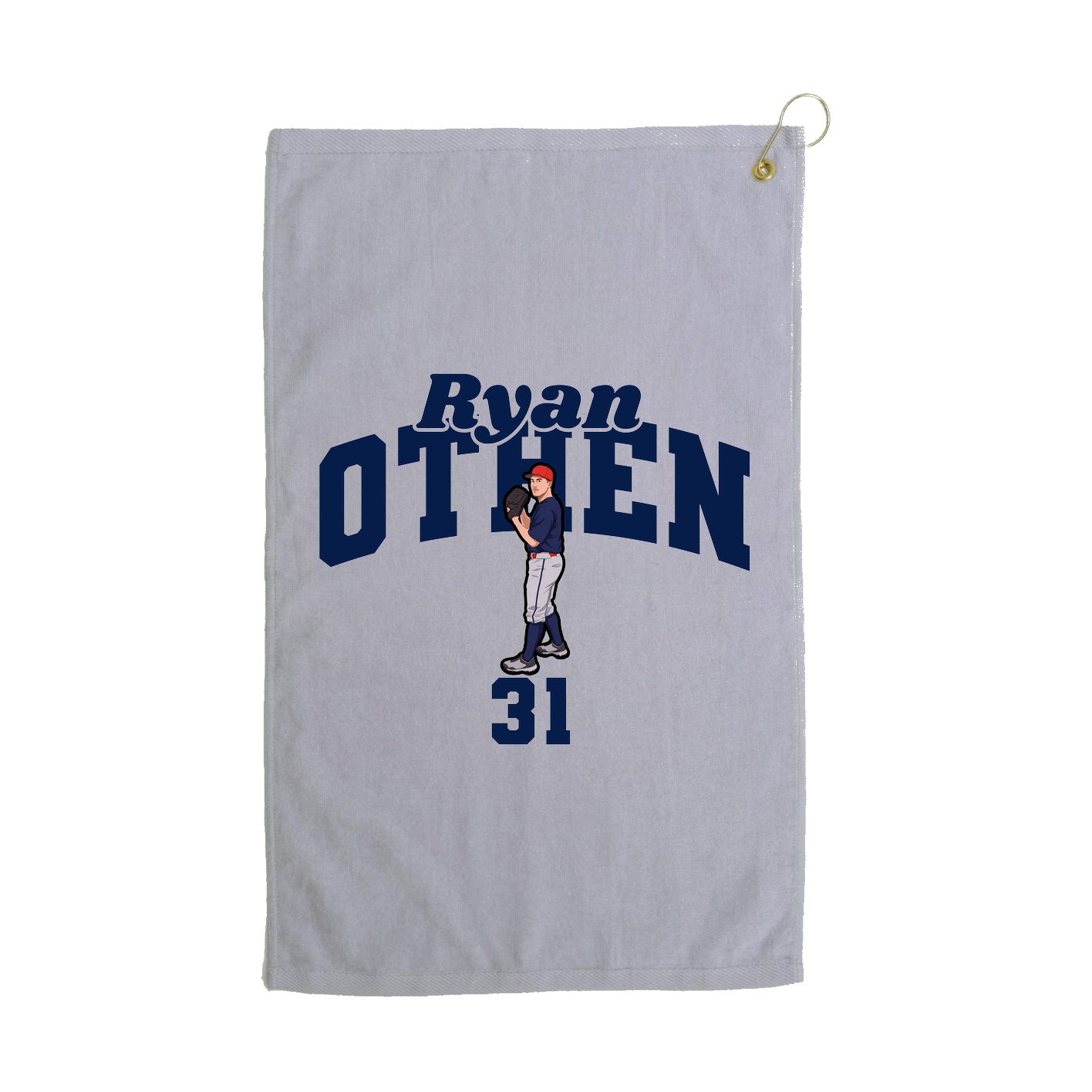 Golf Towel — Signature Arch in Grey