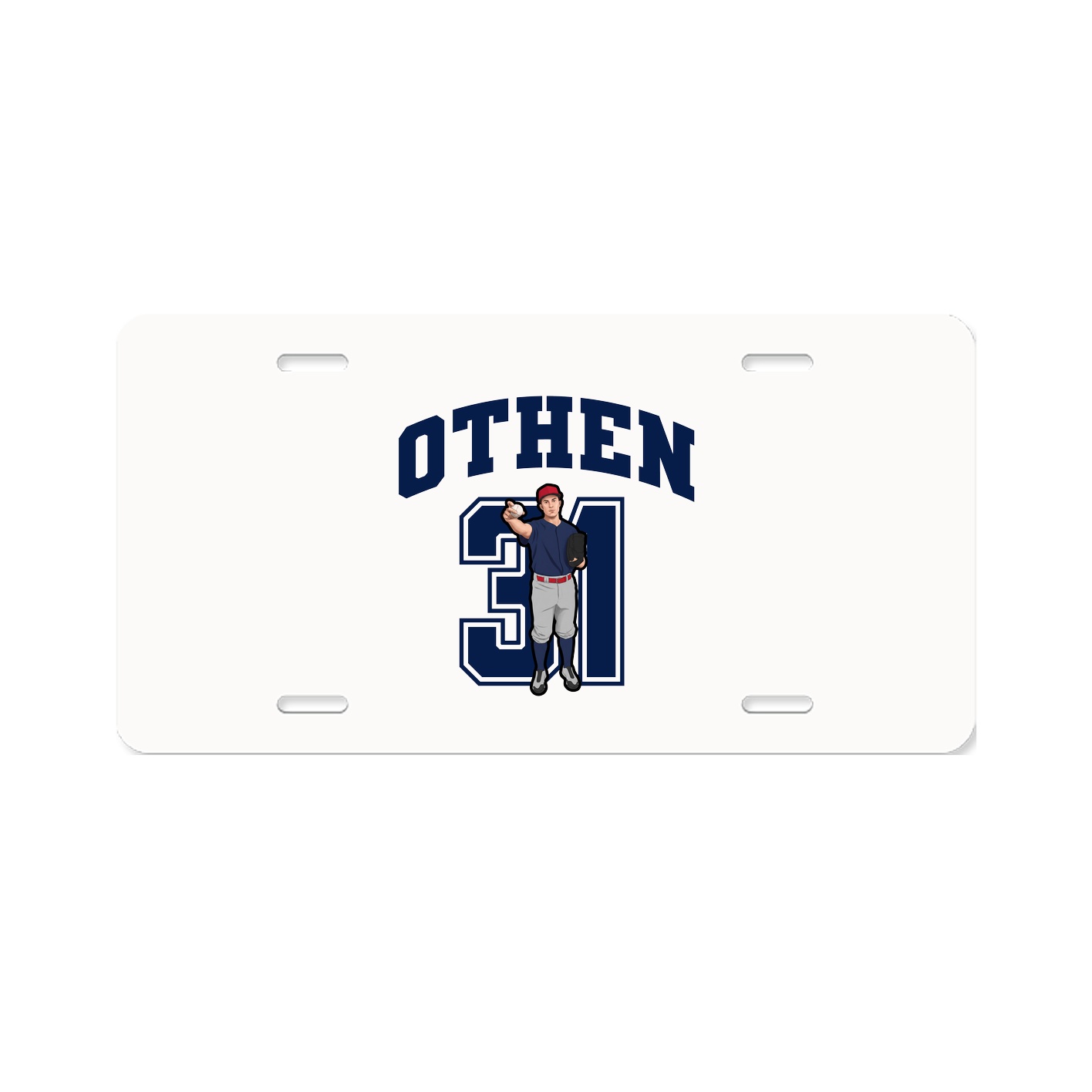 License Plate — Number in Classic