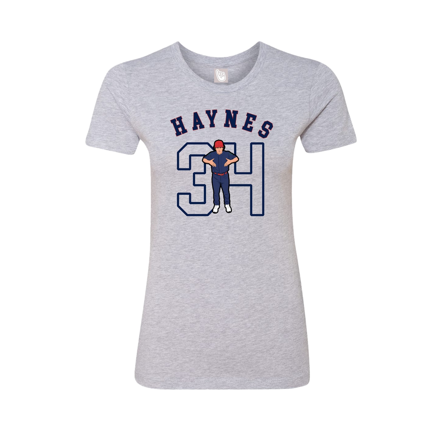 Fitted Women's Tee — Shirsey Arch in Grey