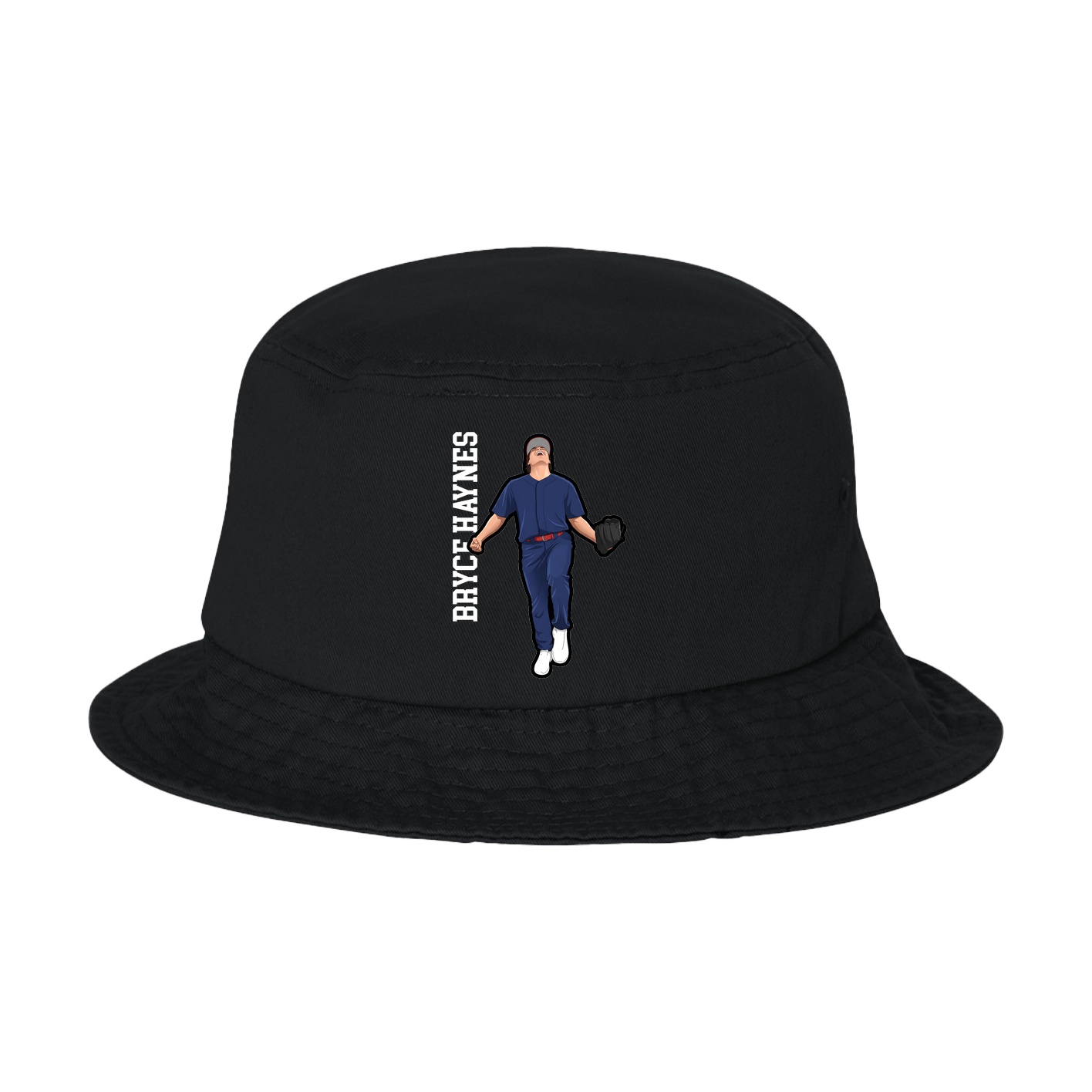 Bucket Cap — Name Vertical in Black