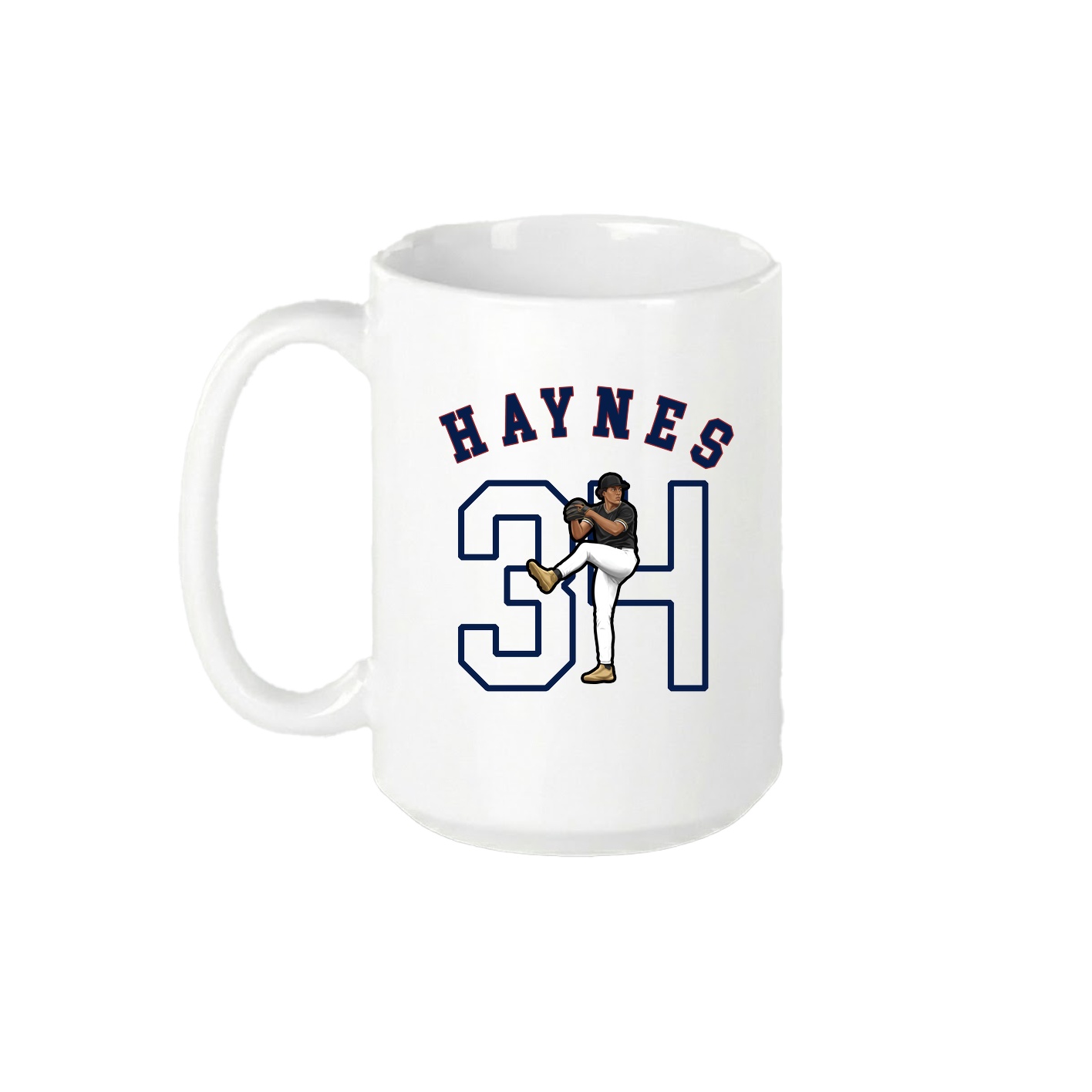 15oz Coffee Mug — Shirsey Arch in White