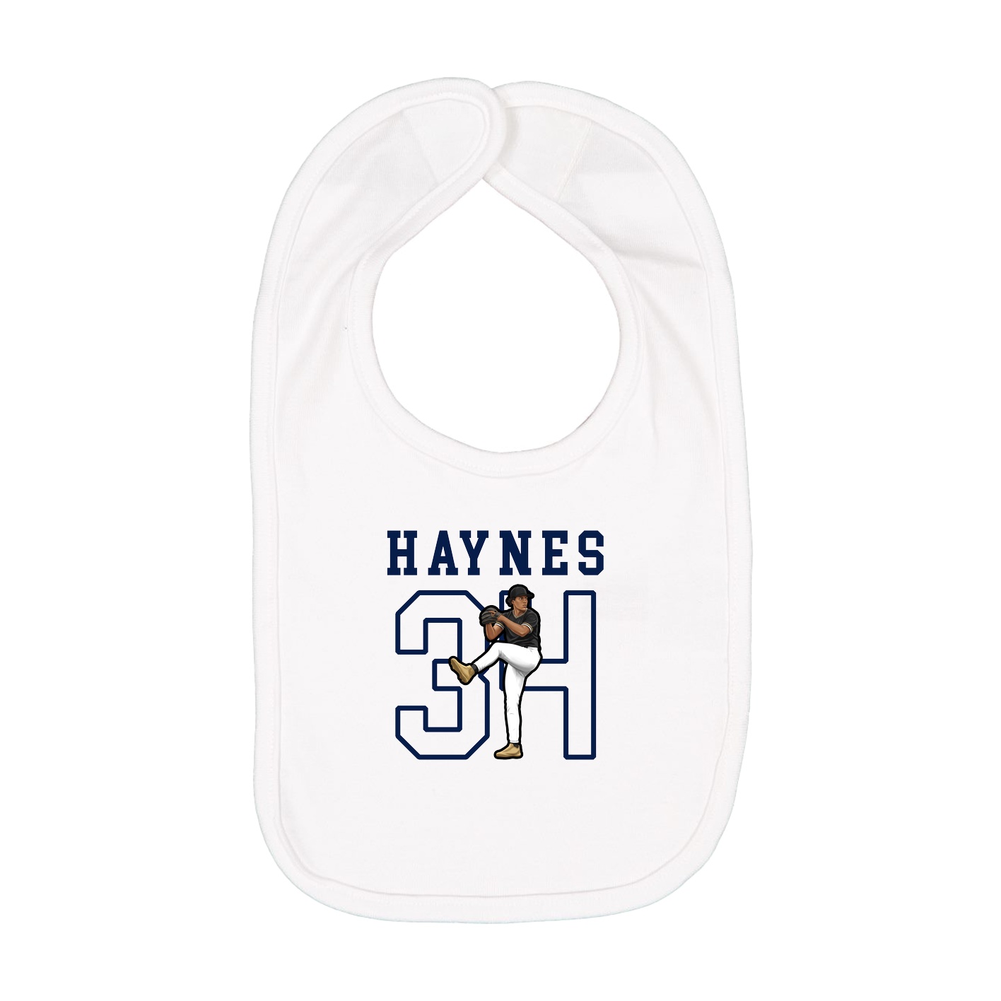 Infant Bib — Shirsey in White