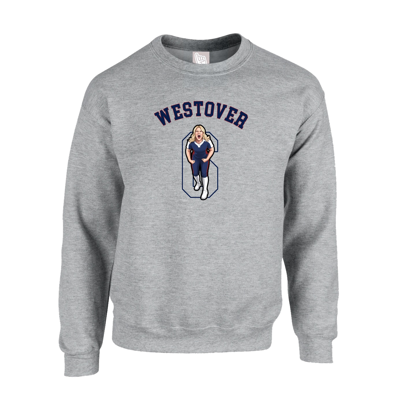 Fleece Crew — Shirsey Arch in Grey