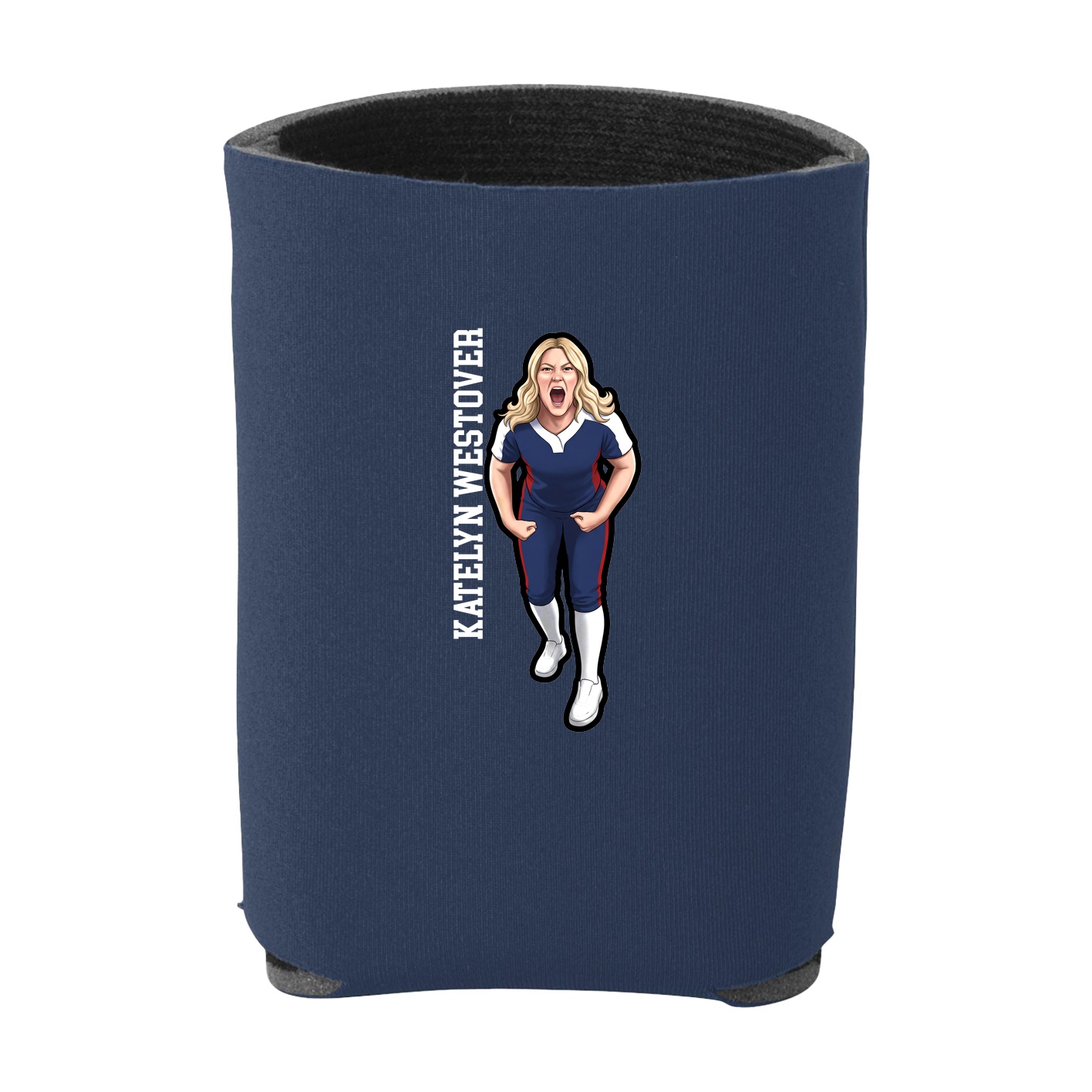 Can Holder — Name Vertical in Navy