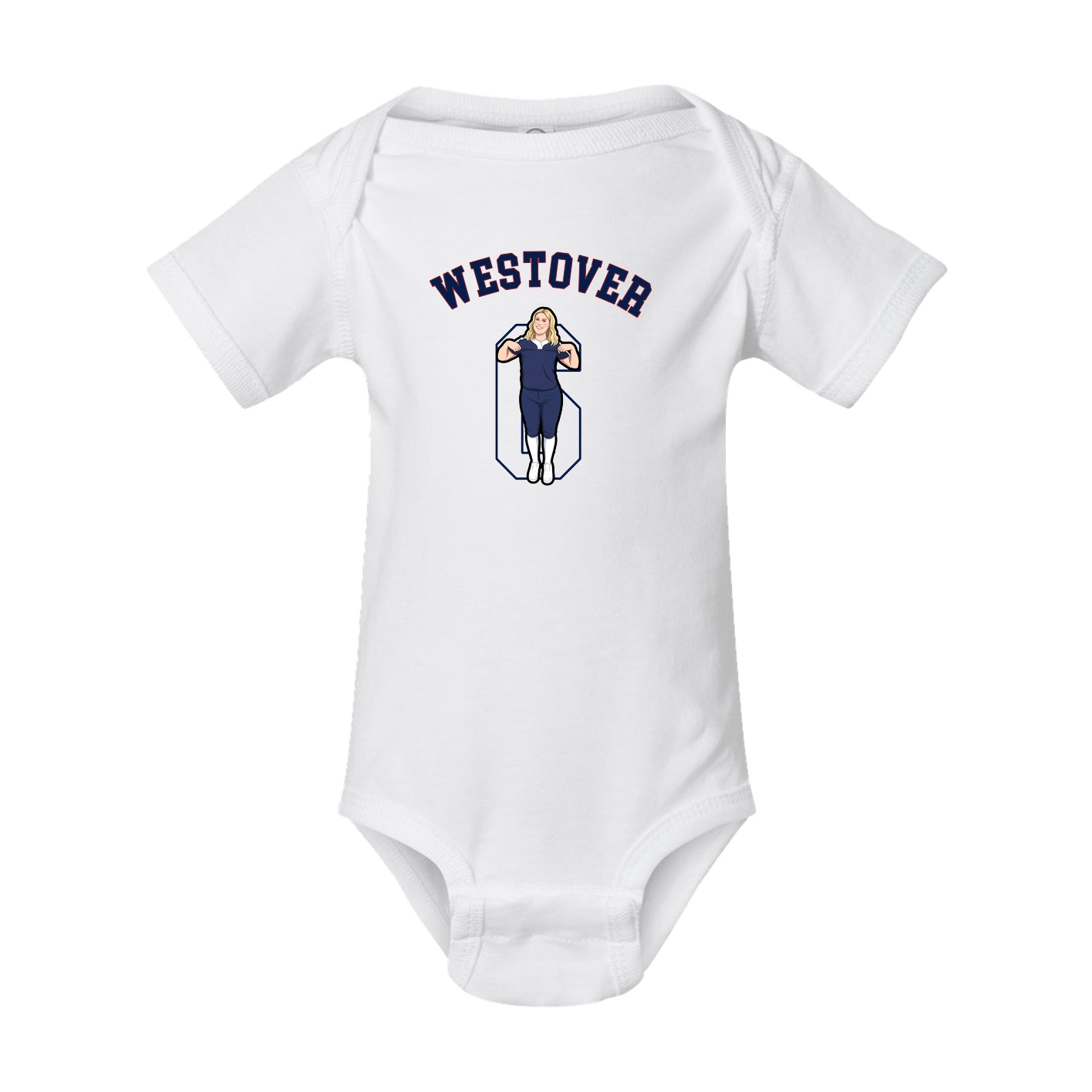 Baby Onesie — Shirsey Arch in White