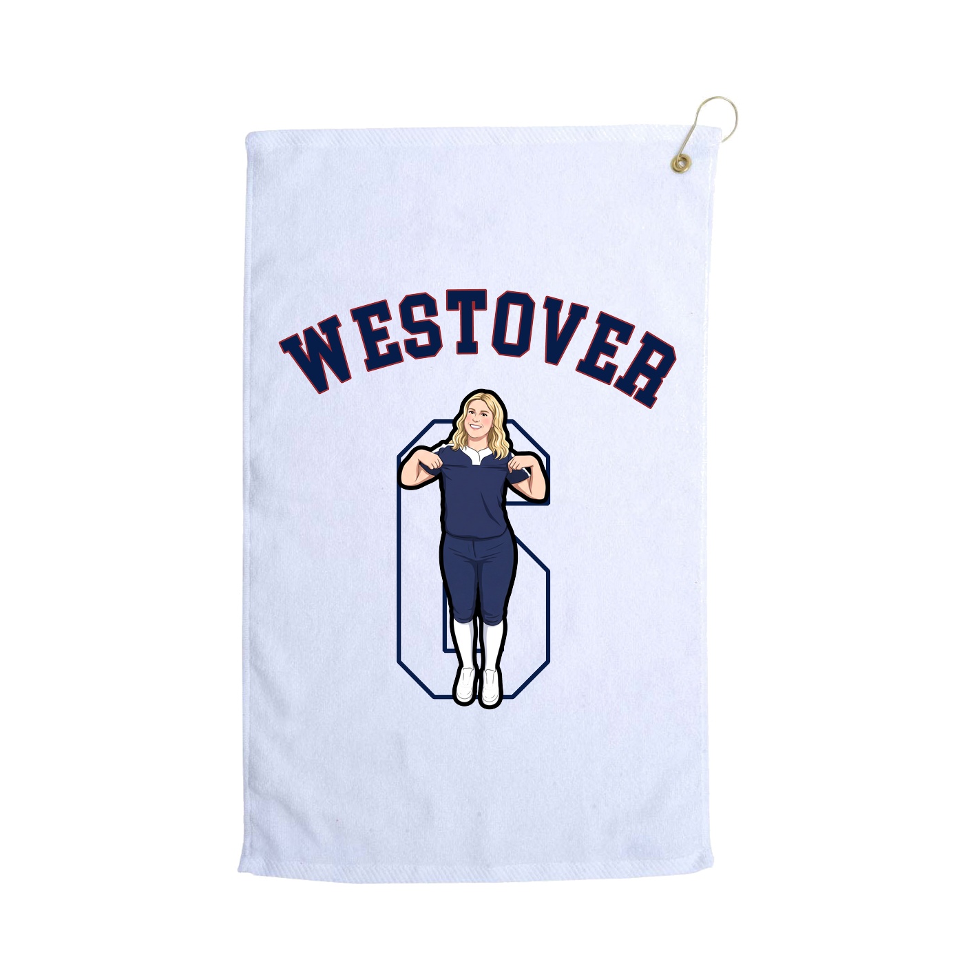 Golf Towel — Shirsey Arch in White