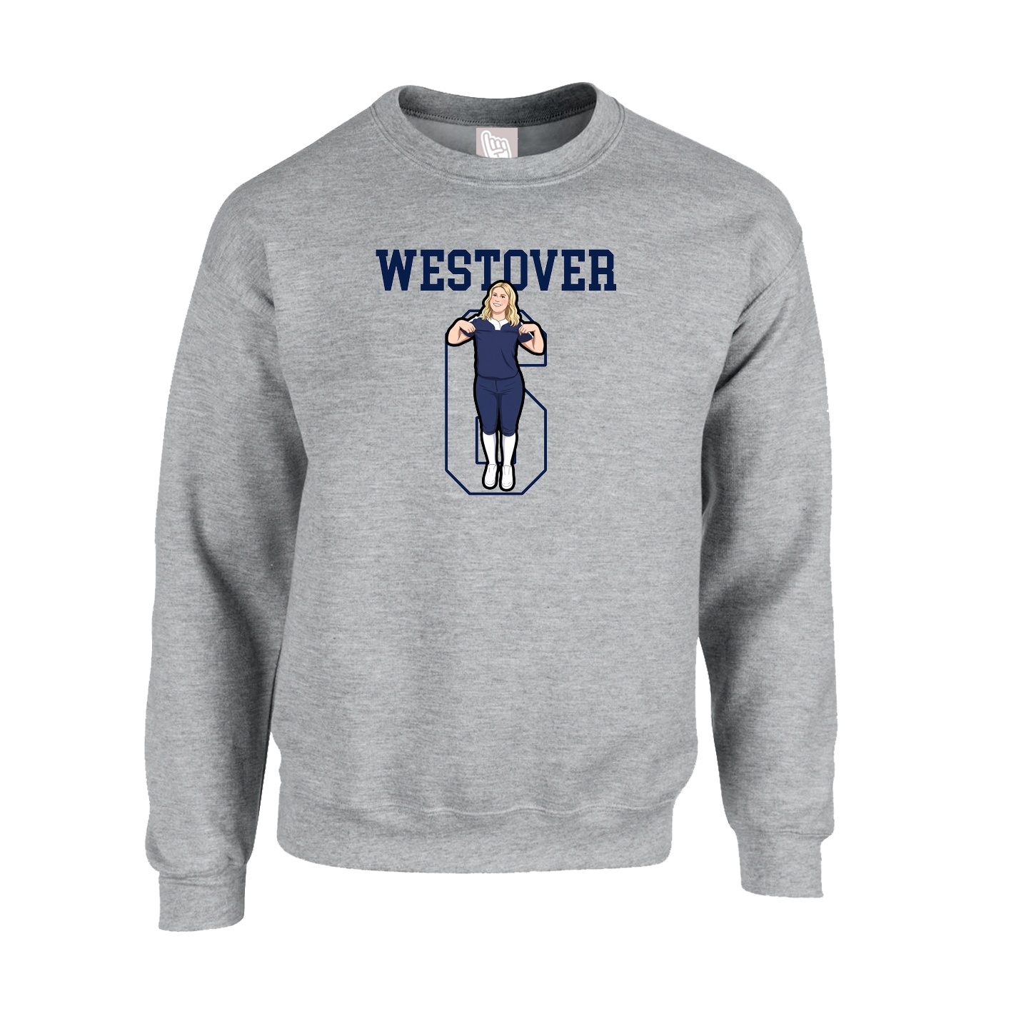 Fleece Crew — Shirsey in Grey